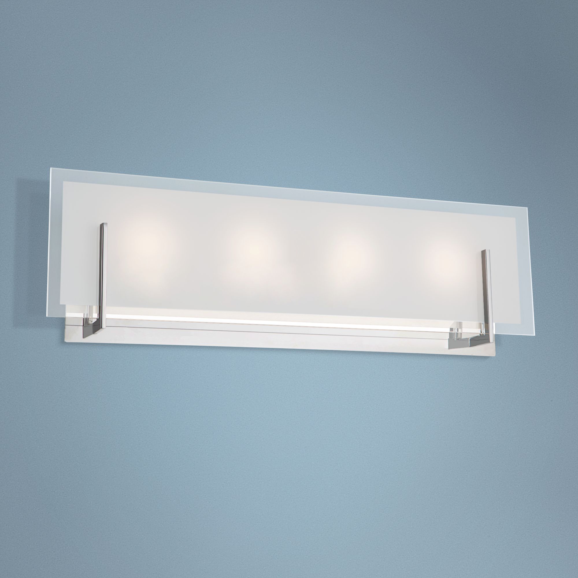 Artcraft Kingsley 22 3/4" Wide Chrome 4-Light LED Bath Light