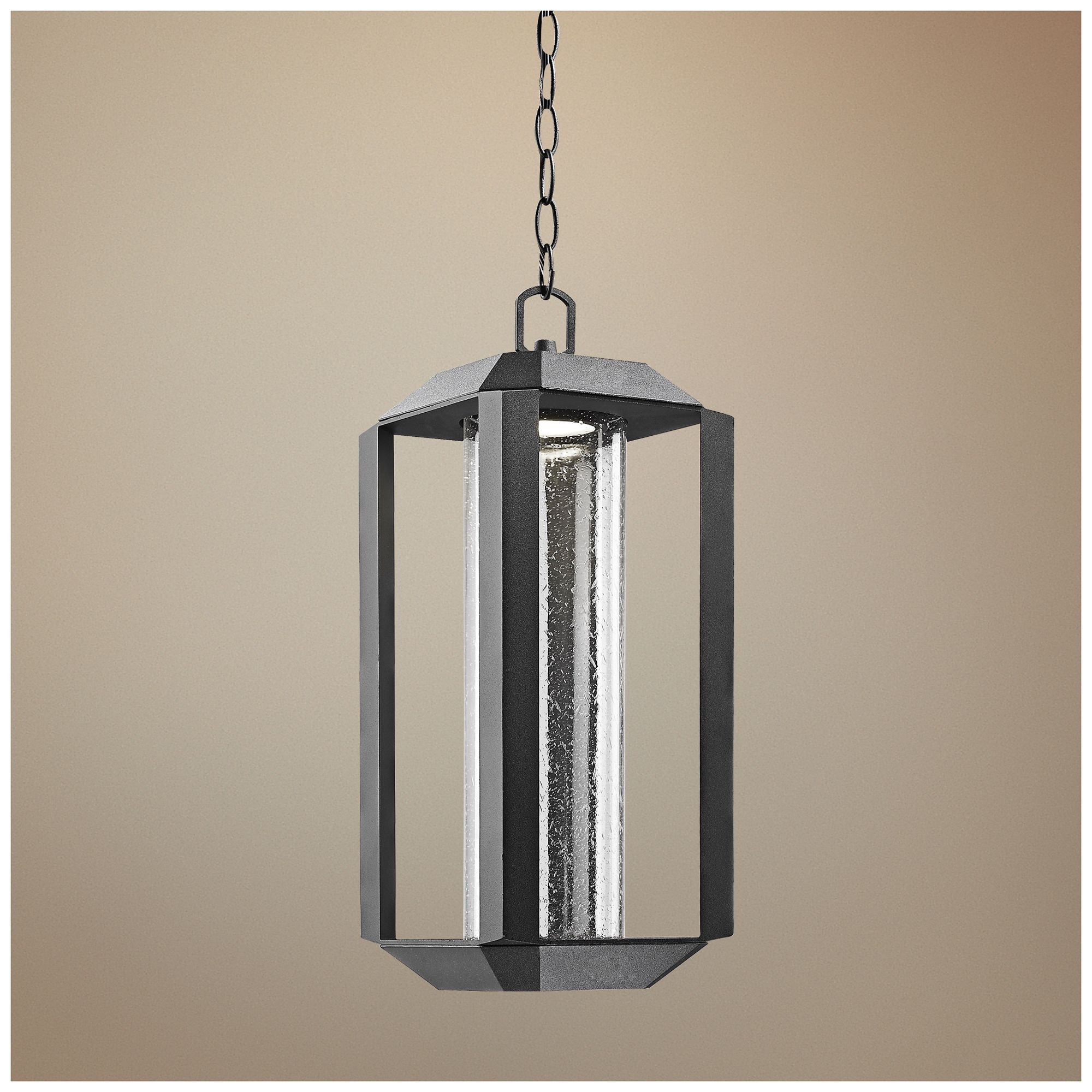 Artcraft Wexford 18 1/2"H Black LED Outdoor Hanging Light