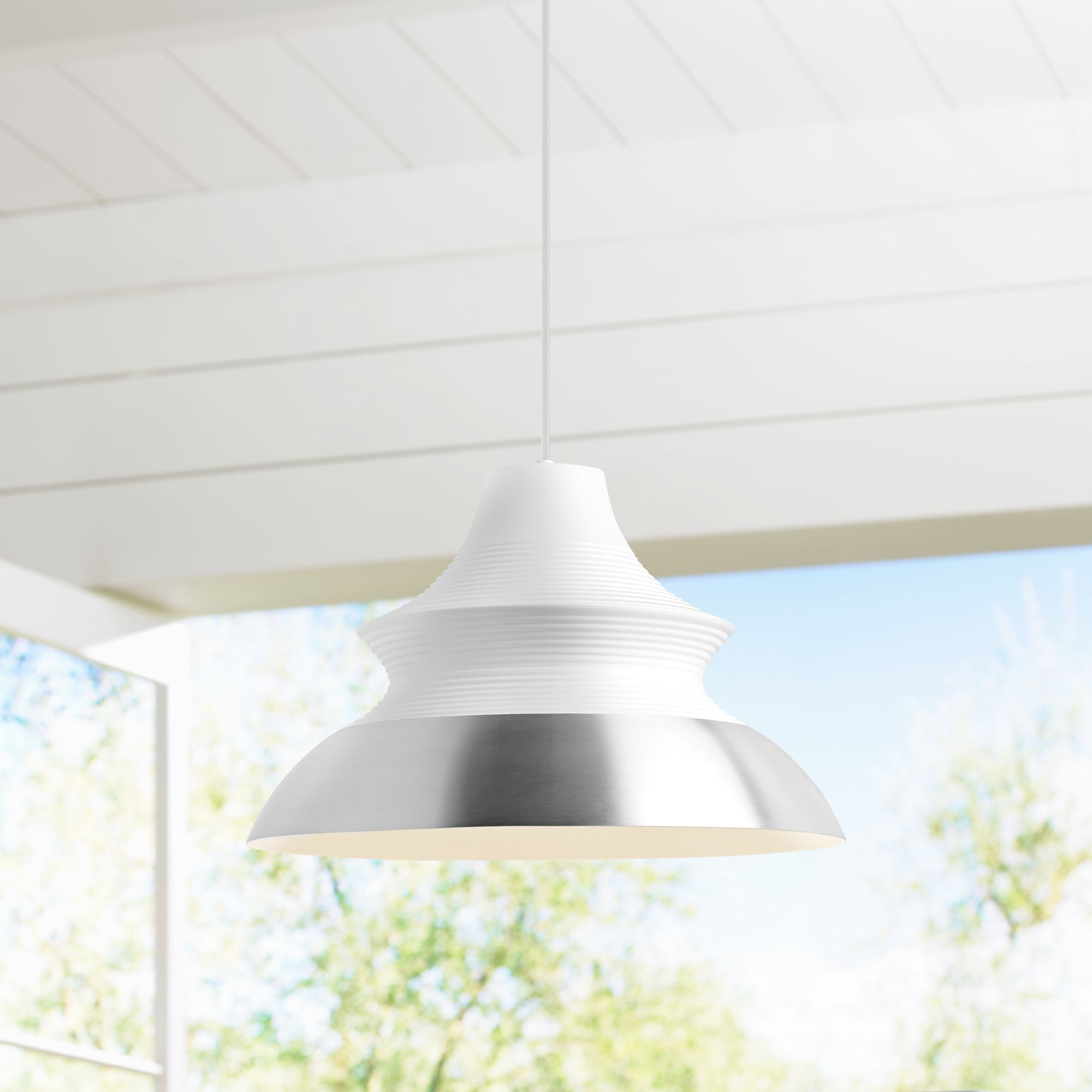 Tech Lighting Togan Grande 20"W White LED Pendant Light