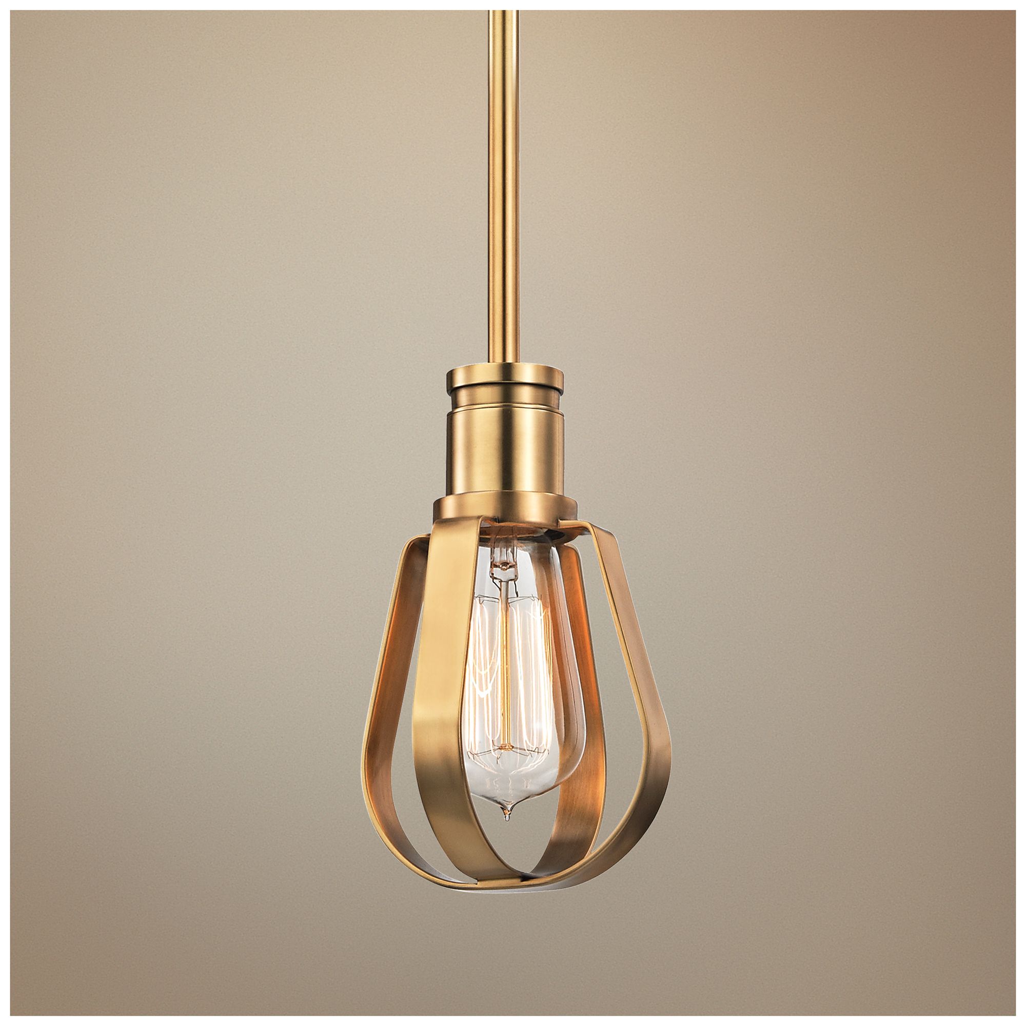 Hudson Valley Red Hook 4 3/4"W Aged Brass Mini Pendant