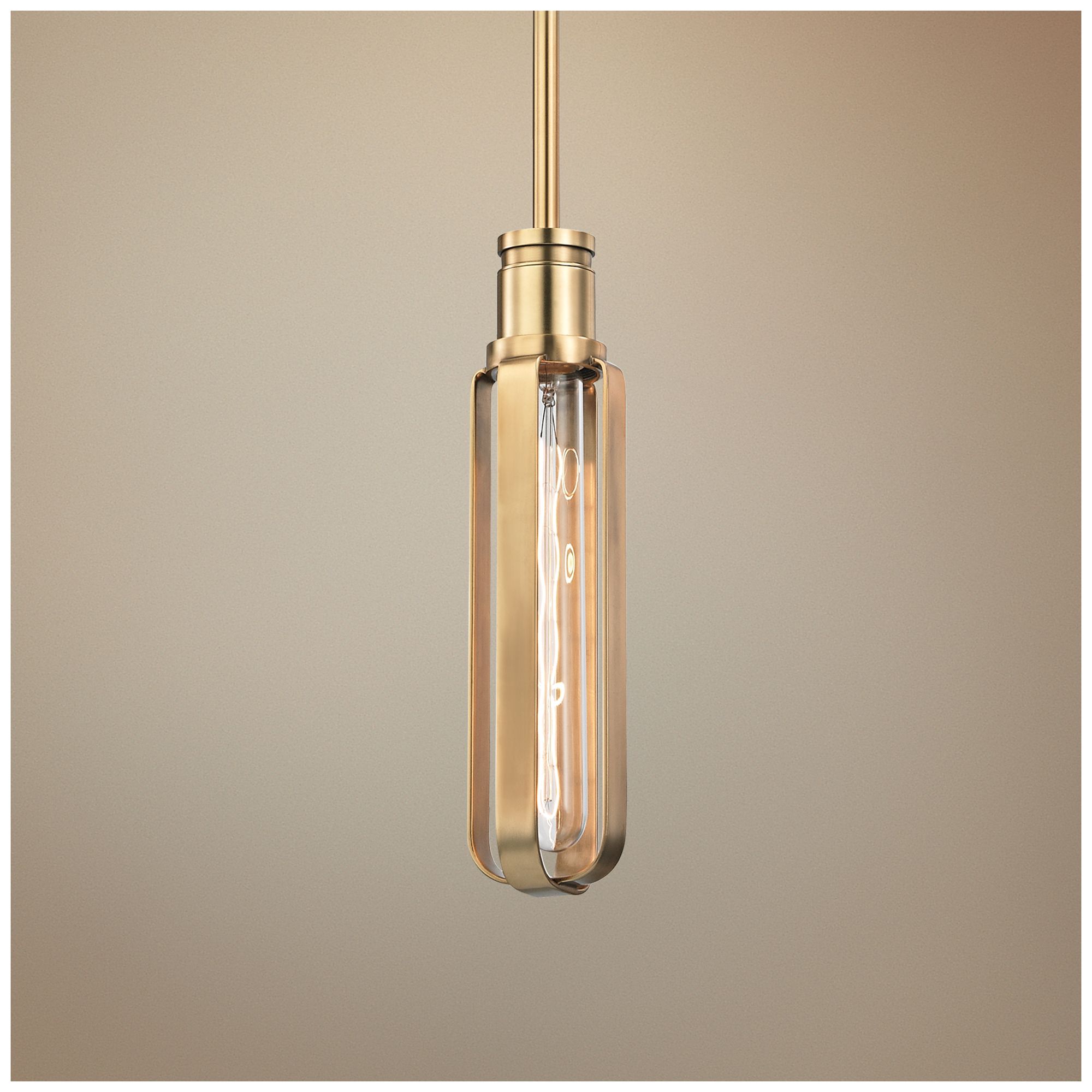 Hudson Valley Red Hook 2 3/4"W Aged Brass Mini Pendant