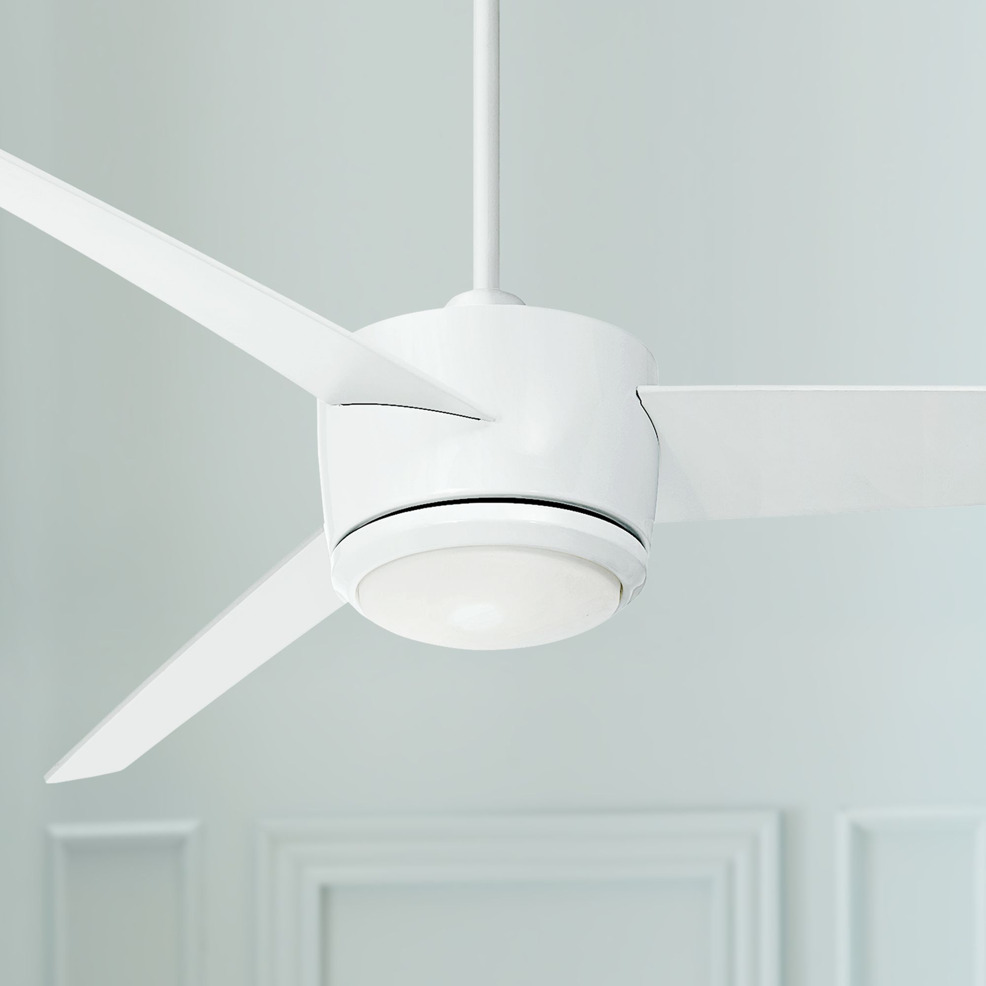 contemporary white ceiling fan