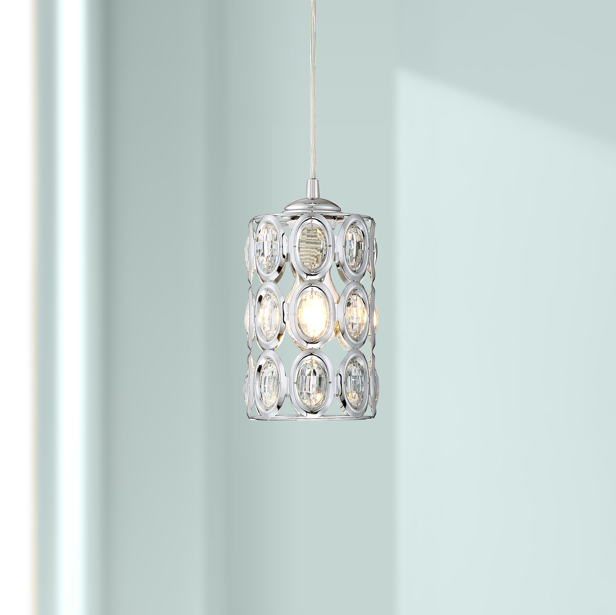 Possini Euro Almyra 4 1/2"W Crystal Mini Pendant
