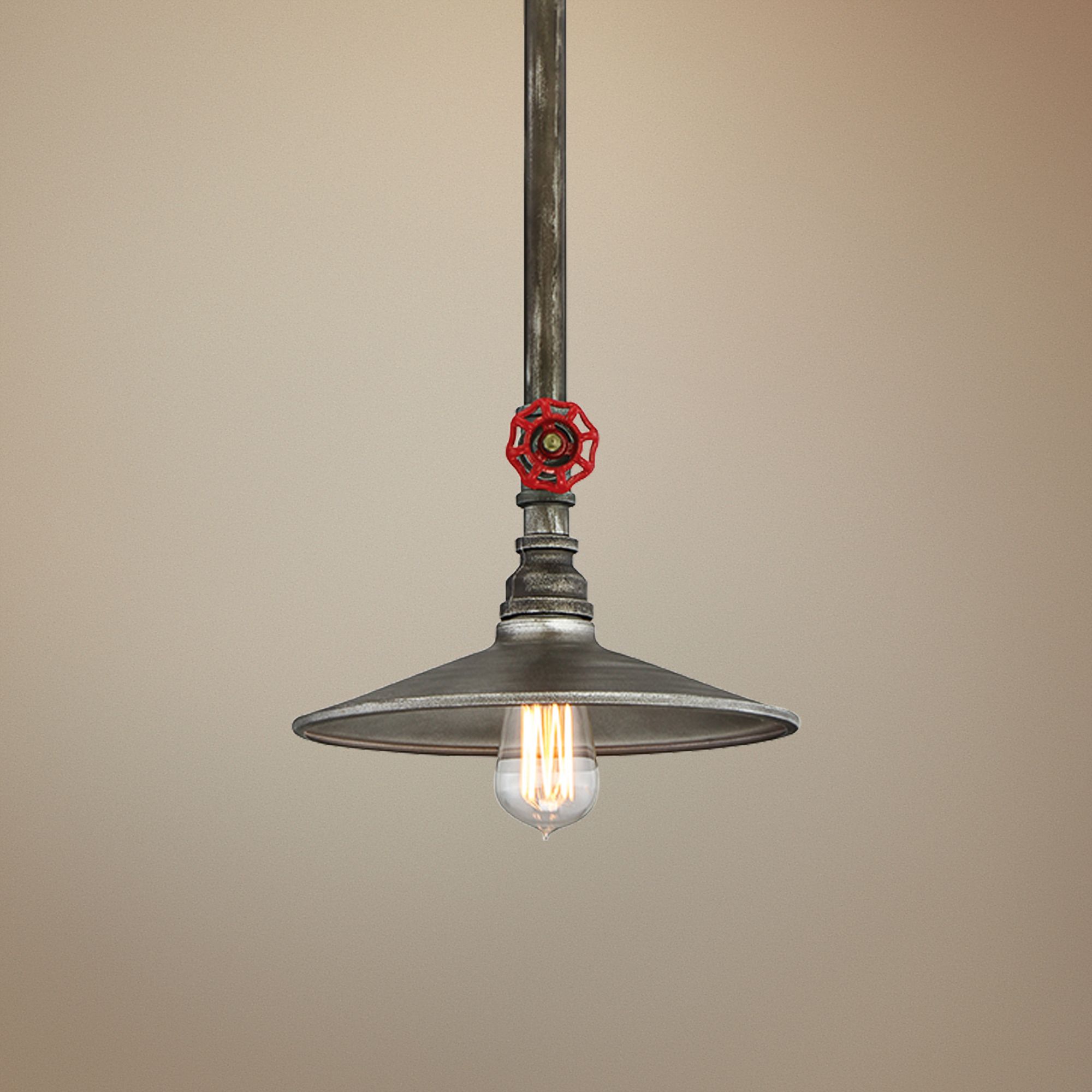 Eurofase Zinco 11" Wide Aged Silver Mini Pendant