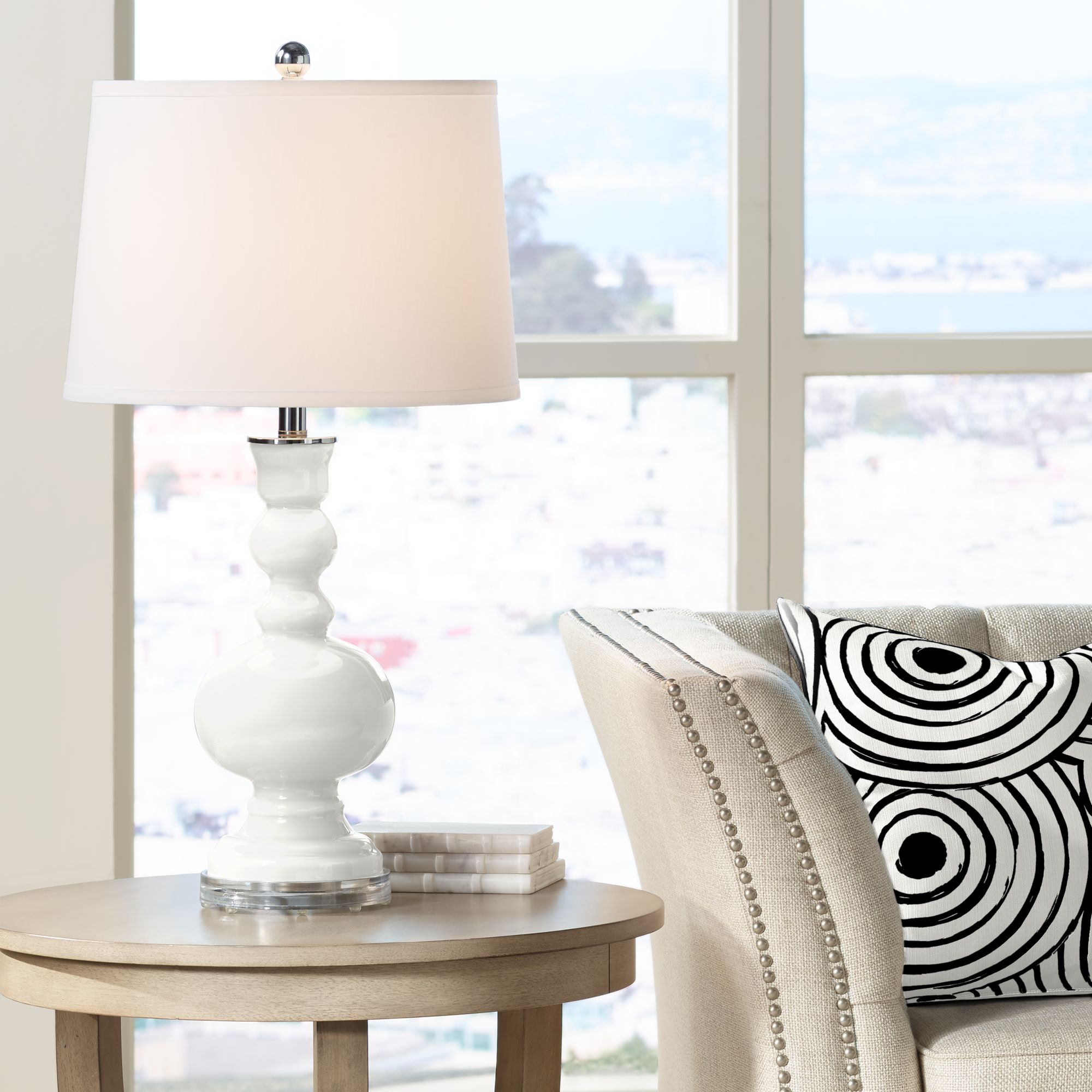 Winter White Apothecary Table Lamp