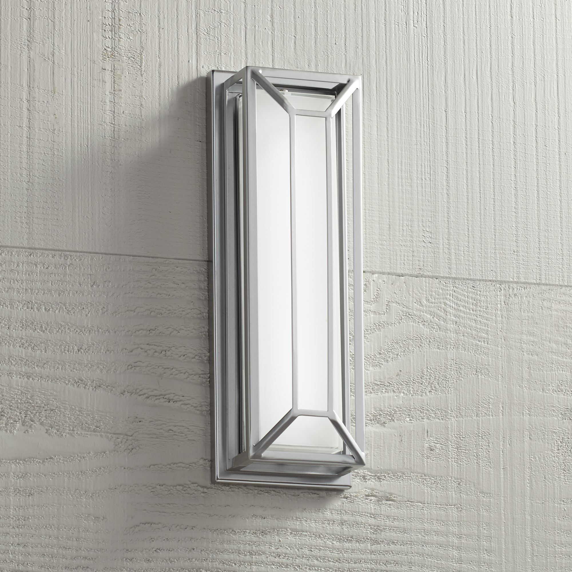 Radcliffe 16" High Matte Nickel LED Outdoor Wall Light
