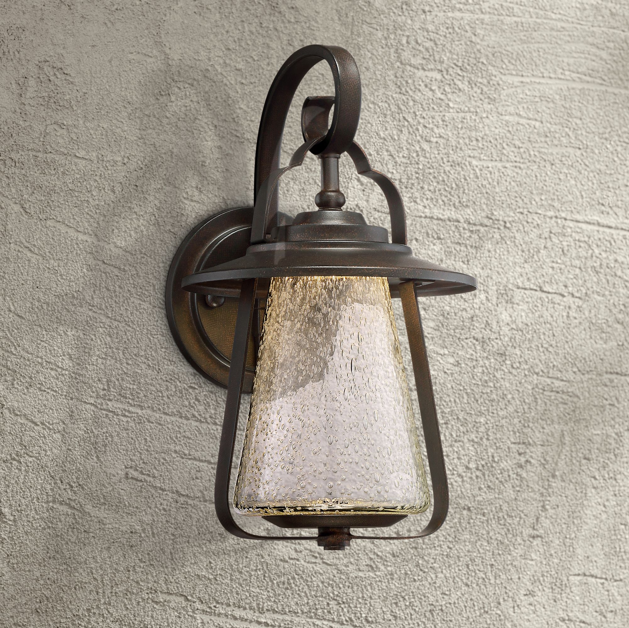 Grandfield 12 1/2" High Bronze LED Outdoor Wall Light