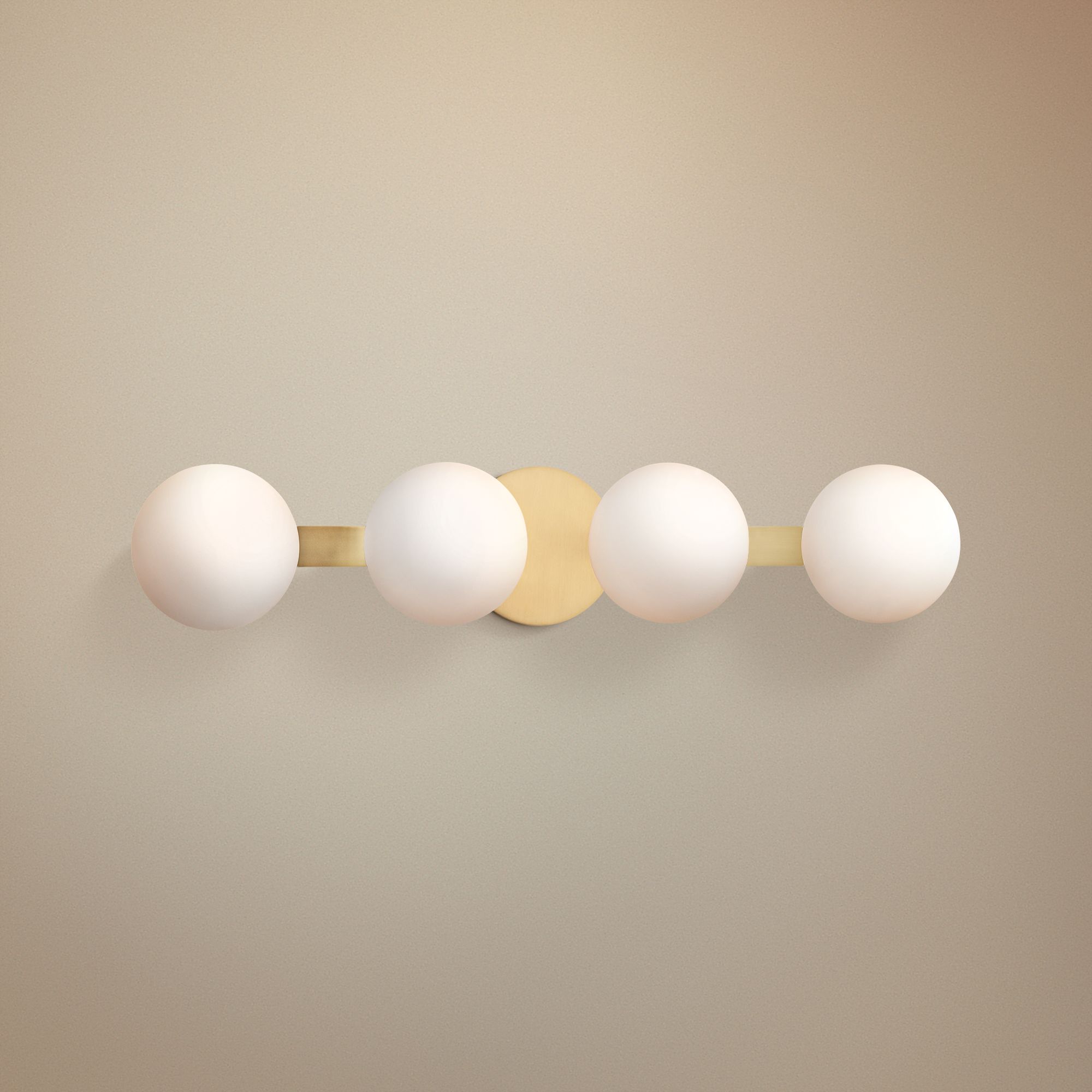 Hudson Valley Baird 23 1/2"W 4-Light Aged Brass Bath Light