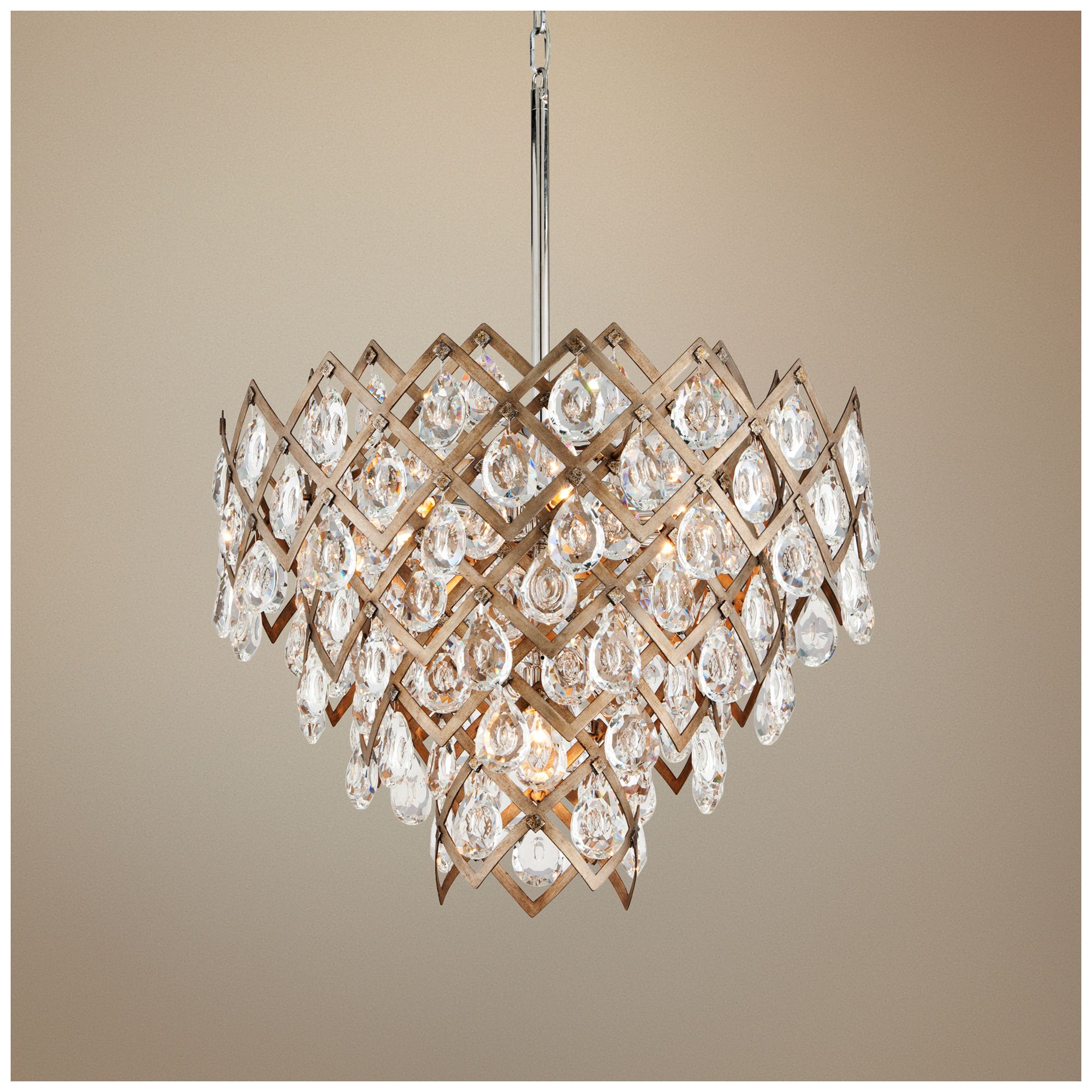 Corbett Tiara 25 3/4" Wide Vienna Bronze Pendant Light