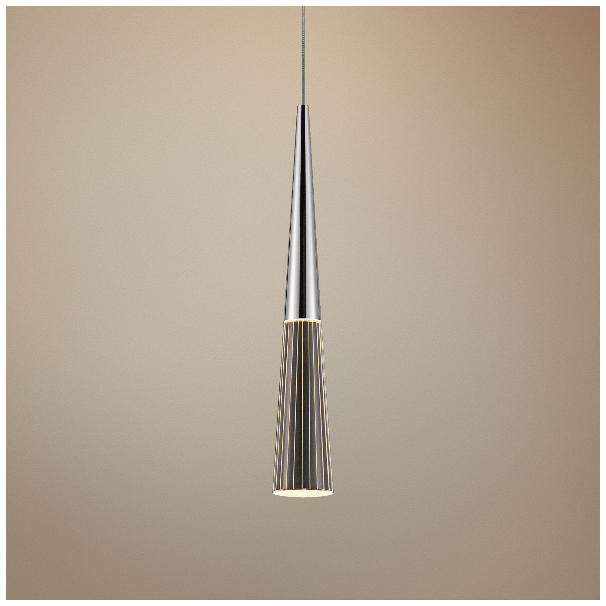 Spire 2" Wide Polished Chrome LED Mini Pendant