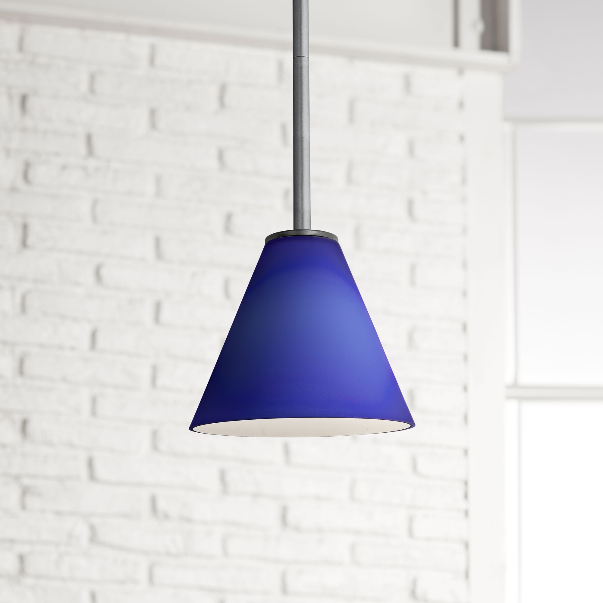 Martini 7 1/4" Wide Brushed Steel LED Mini Pendant