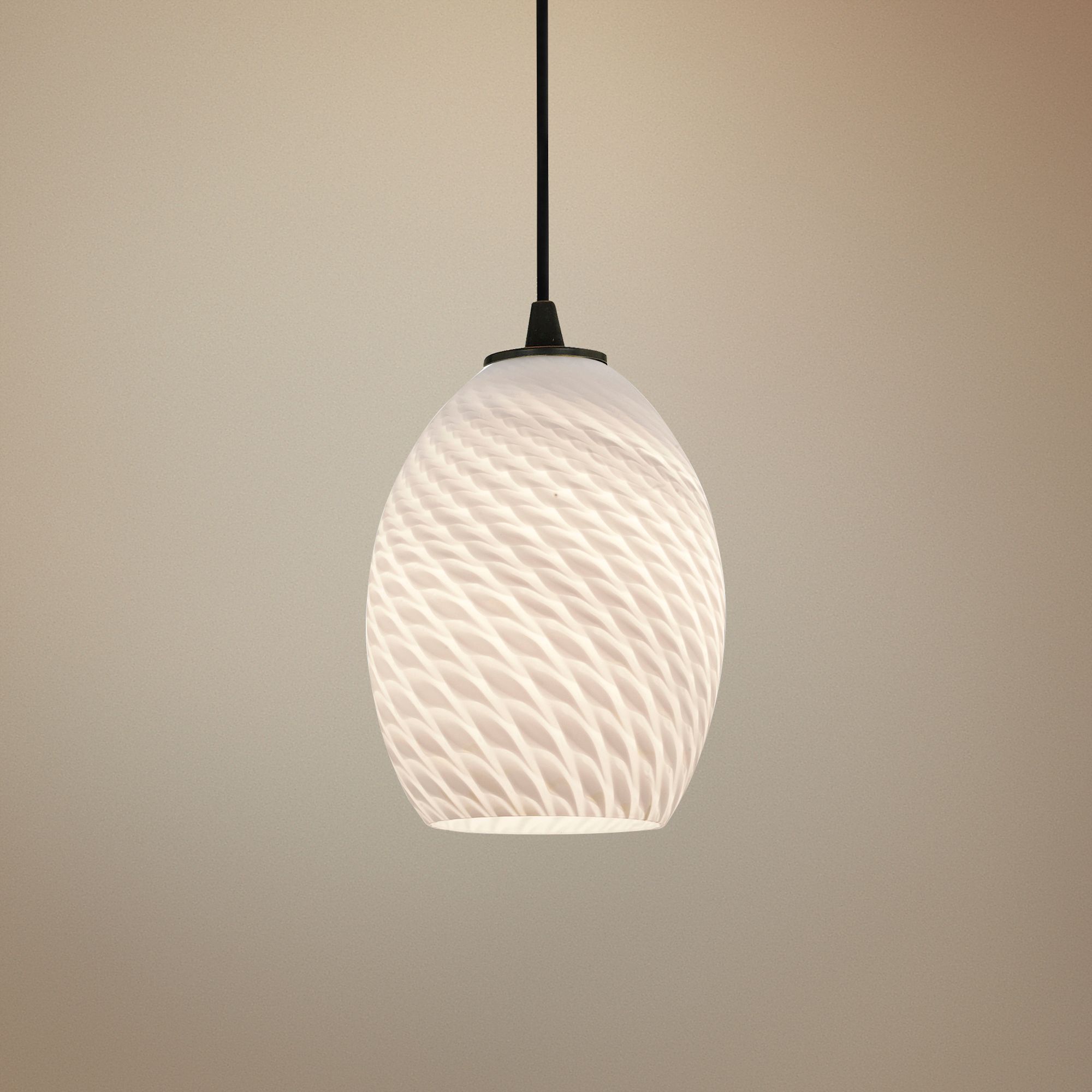 Brandy FireBird 6" Wide Oil Rubbed Bronze LED Mini Pendant