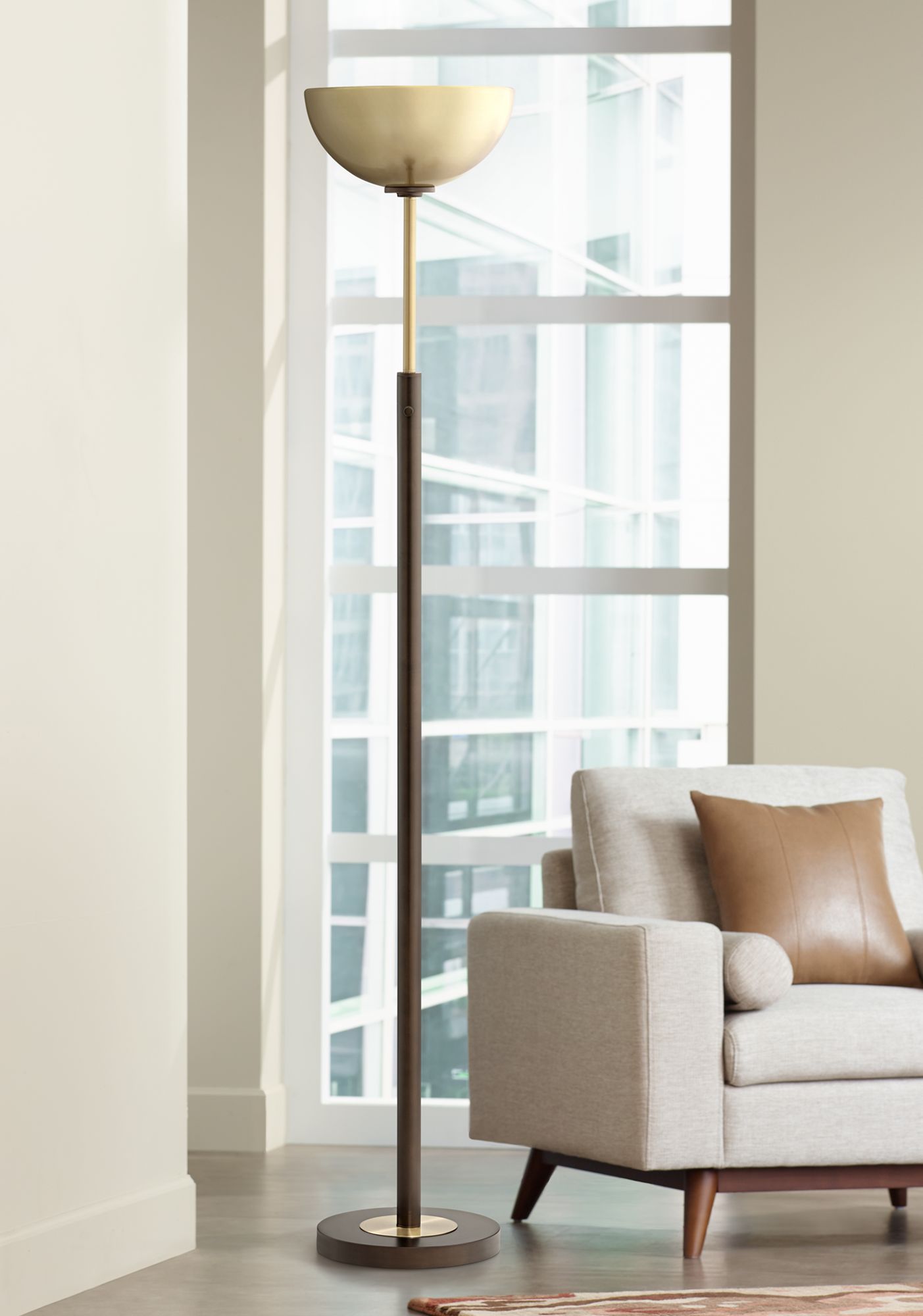 Toledo Oil-Rubbed Bronze Light Blaster Torchiere