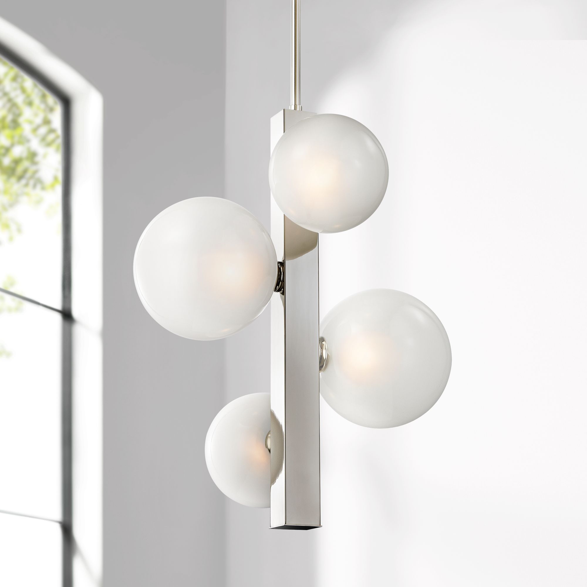 Hinsdale 21 1/4" Wide Polished Nickel Pendant Light