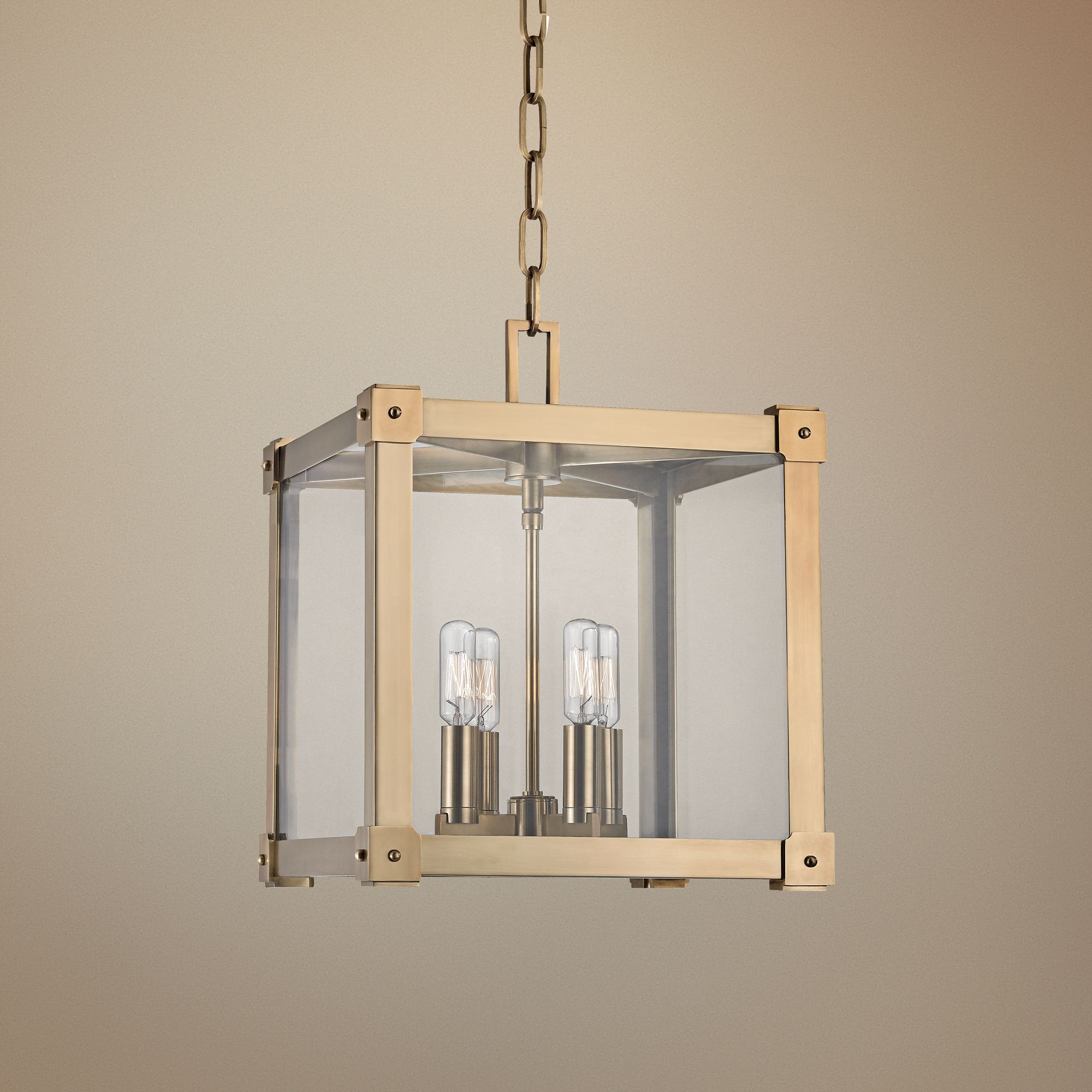 Hudson Valley Forsyth 12 1/4" Wide Aged Brass Mini Pendant