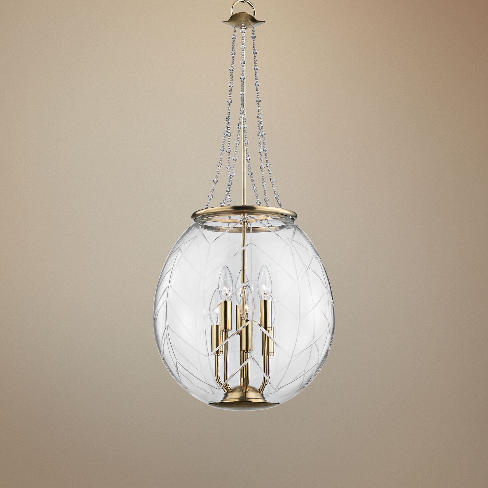 Hudson Valley Pierce 15" Wide Aged Brass Pendant Light