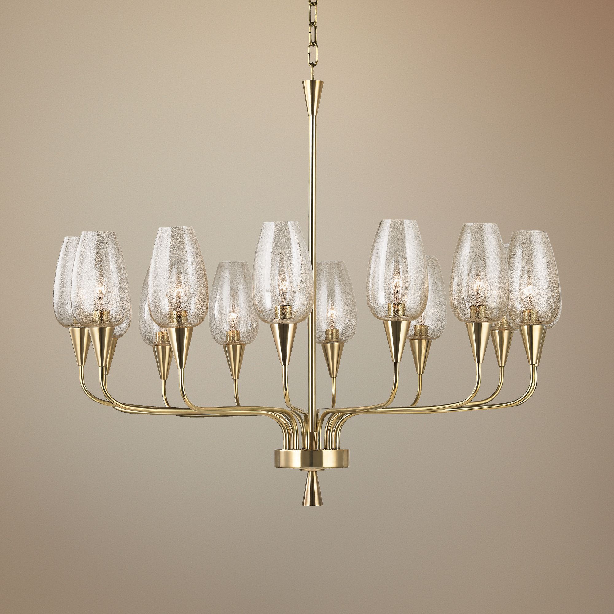 Hudson Valley Longmont 32 1/4" Wide Aged Brass Chandelier