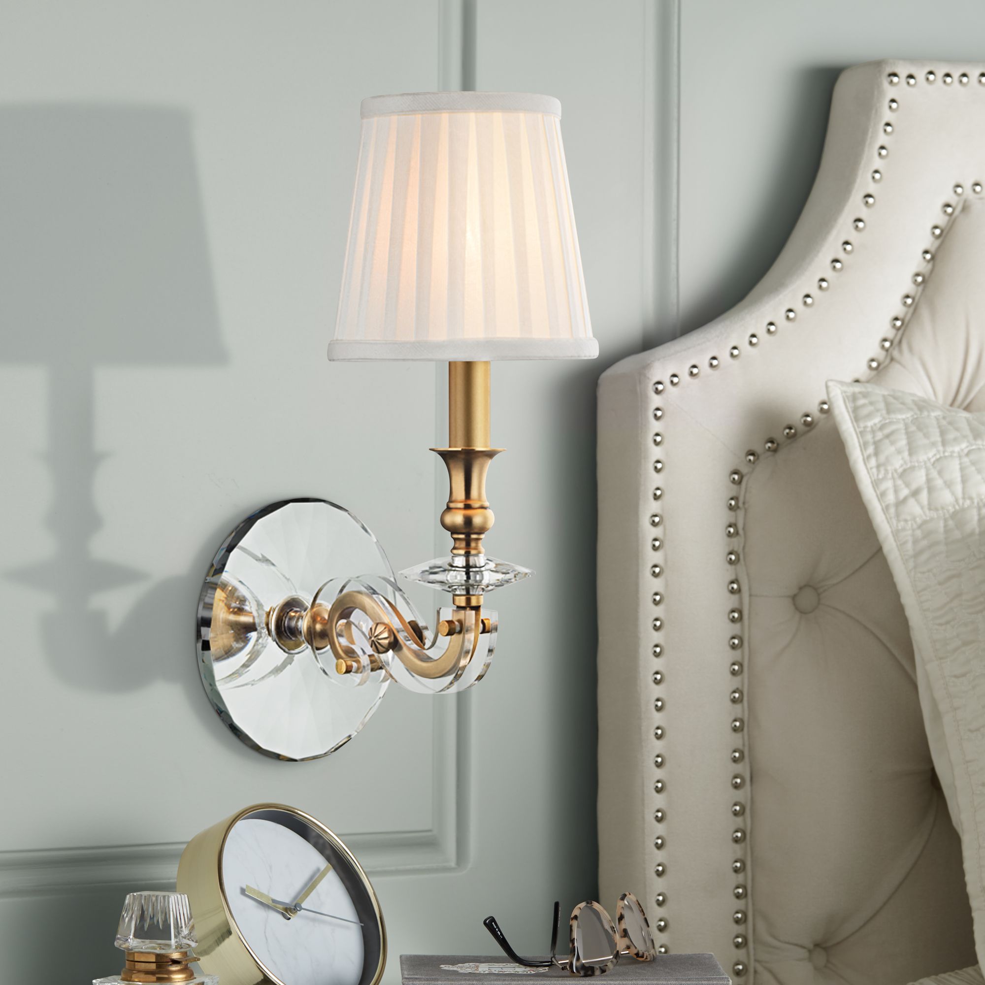 Lapeer 14" High Aged Brass 1-Light Wall Sconce