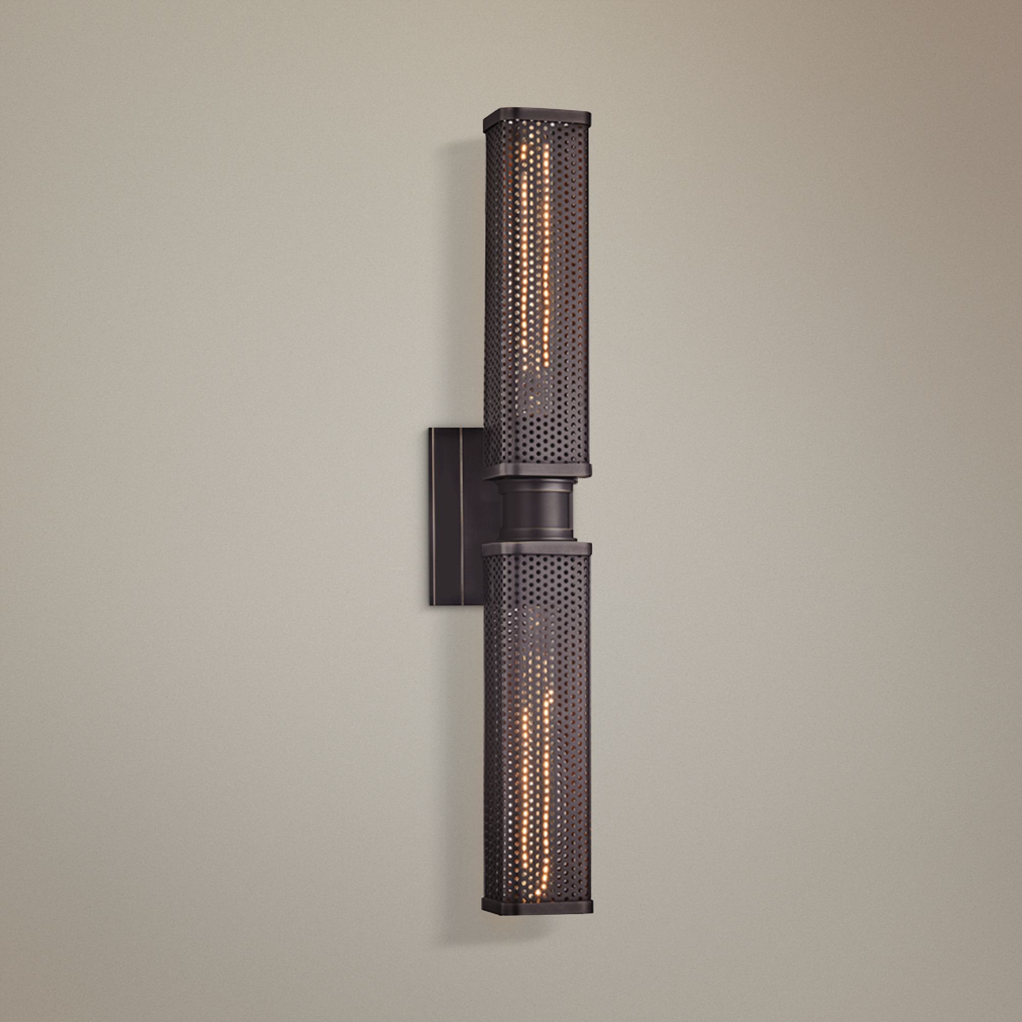 Hudson Valley Gibbs 22 1/4" High Old Bronze Wall Sconce