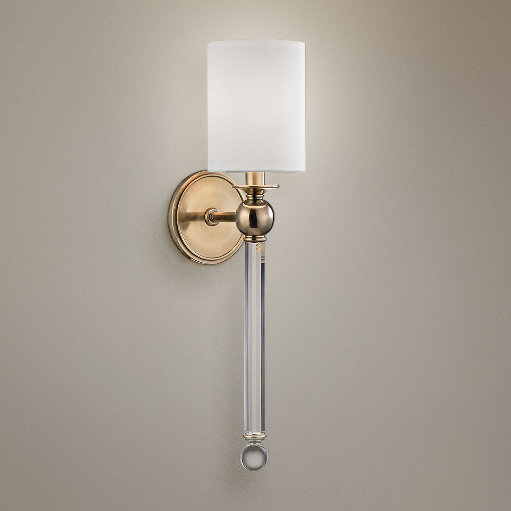 Hudson Valley Gordon 22 1/4" High Aged Brass Wall Sconce