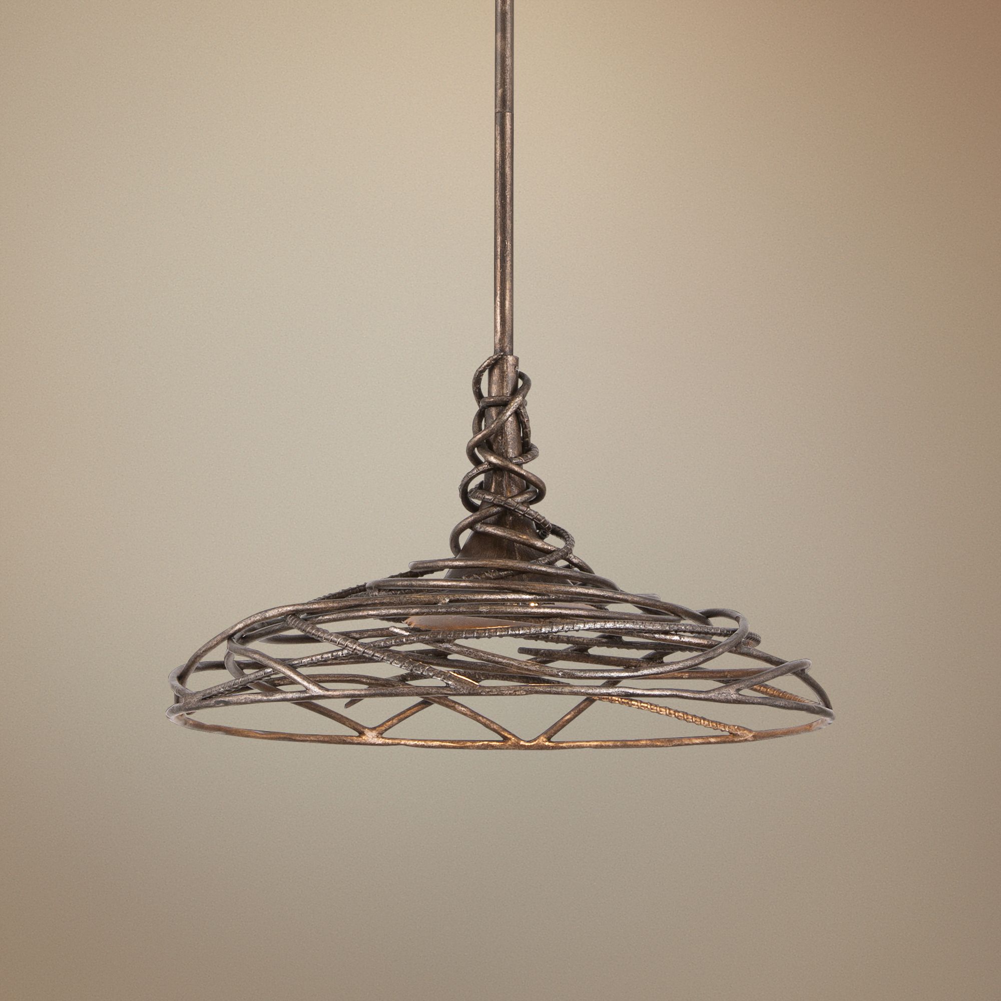 Sanctuary 16" Wide Cottage Bronze LED Pendant Light