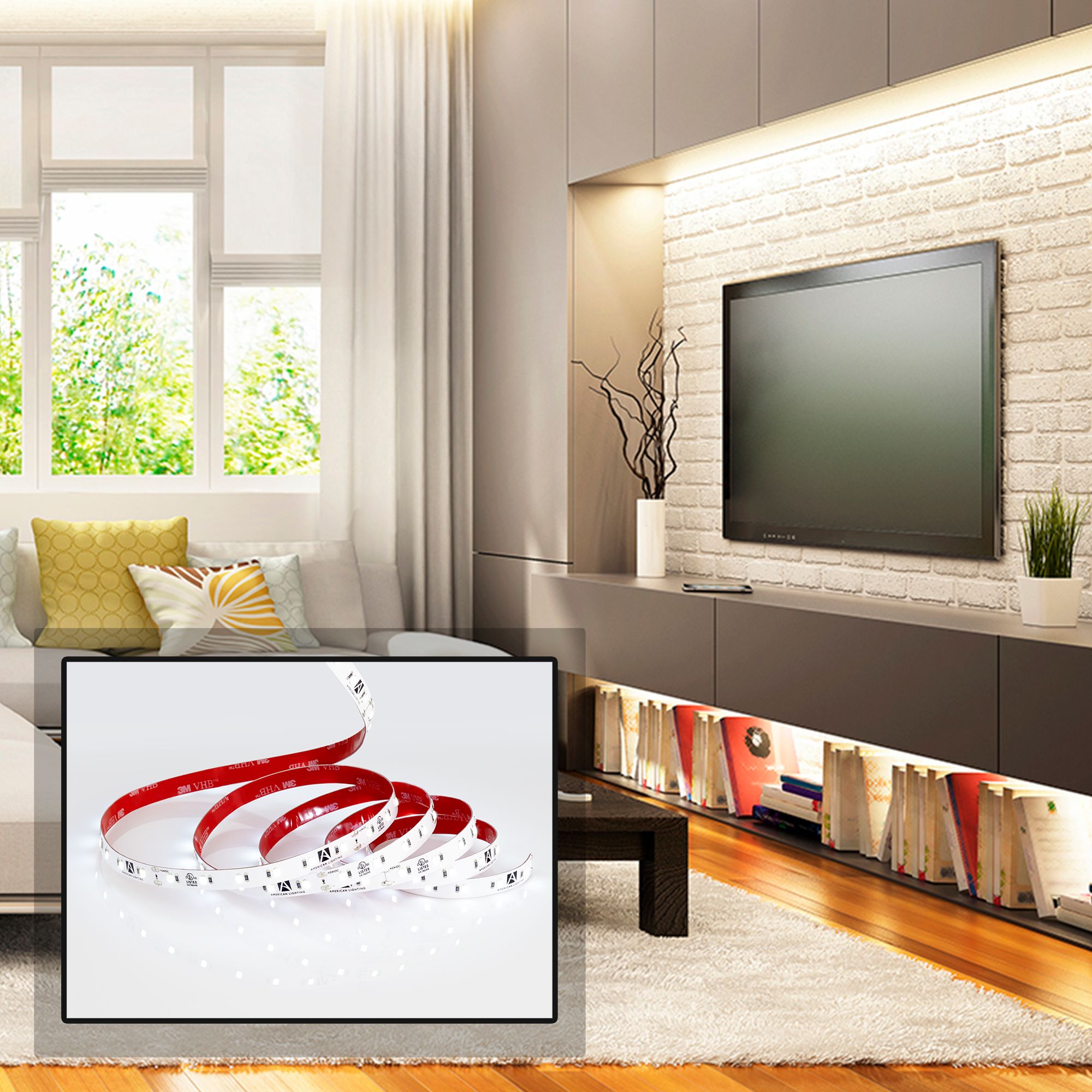 Trulux Standard Grade IP54 16.4-Foot 2700K LED Tape Light