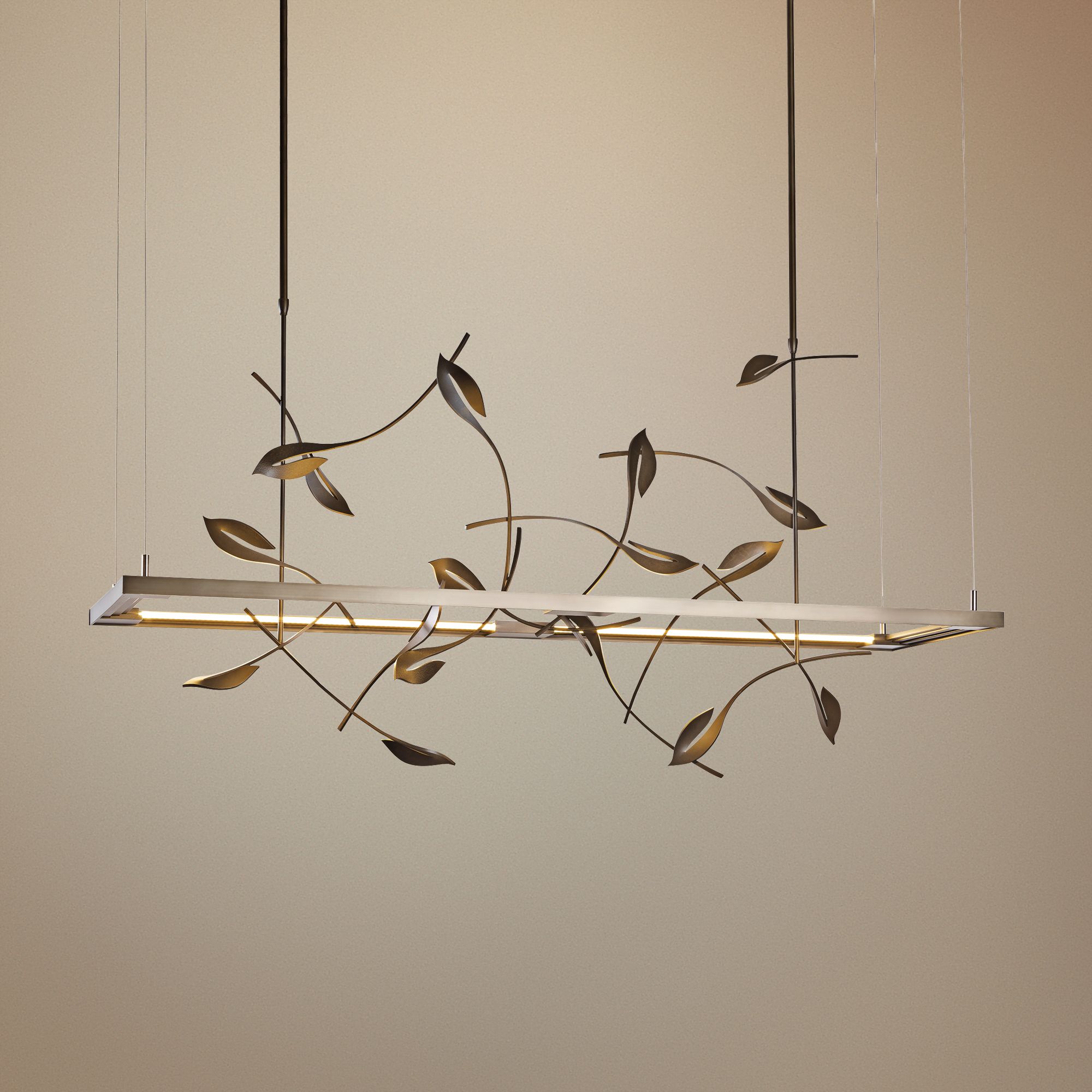 Autumn 53 1/2"W Dark Smoke LED Kitchen Island Light Pendant