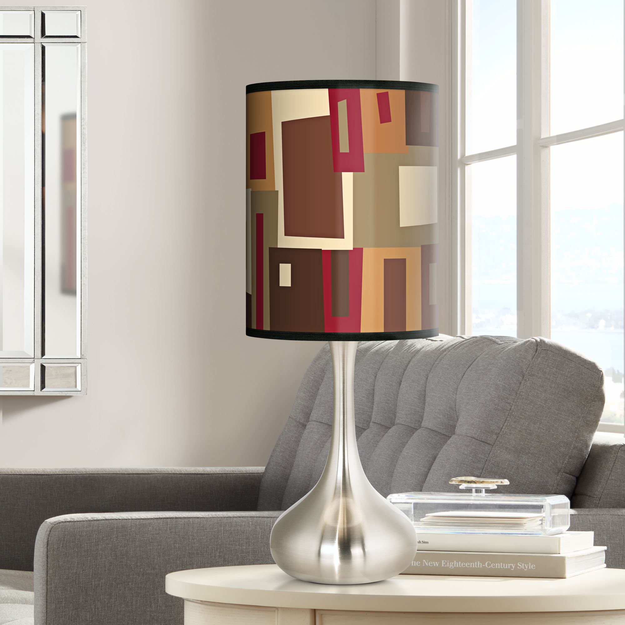 Earth Palette Giclee Droplet Table Lamp