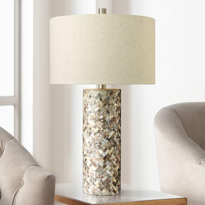 mother of pearl lamp finial