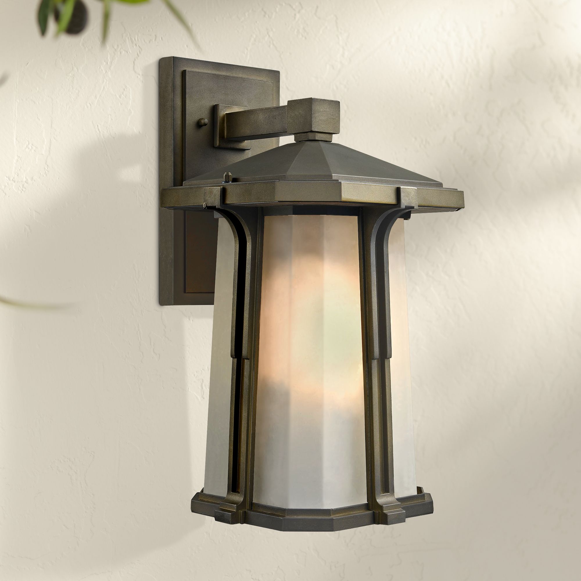 Brighton 16" High Smoked Bronze Outdoor Wall Light