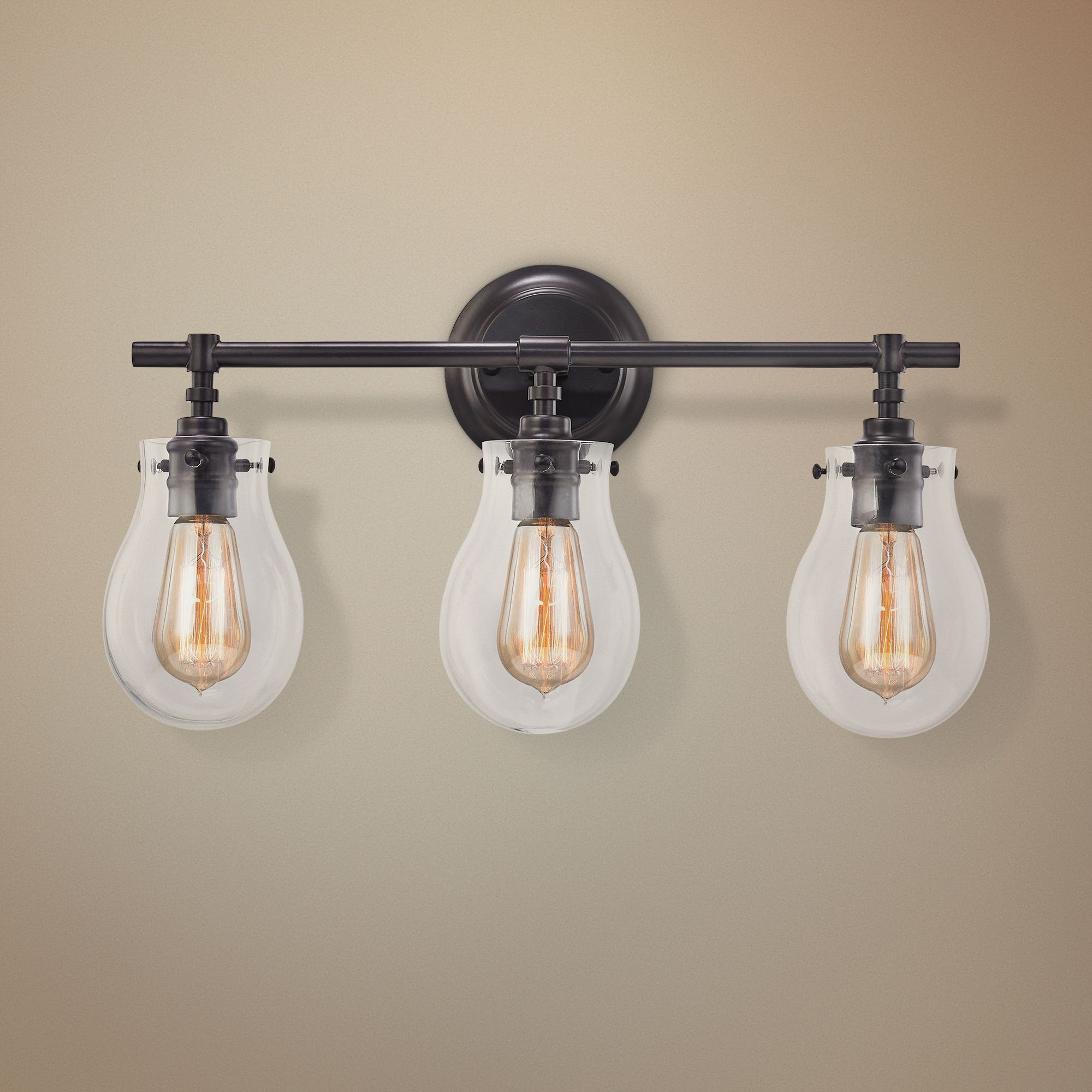 Jaelyn 21" Wide Oil Rubbed Bronze 3-Light Bath Light