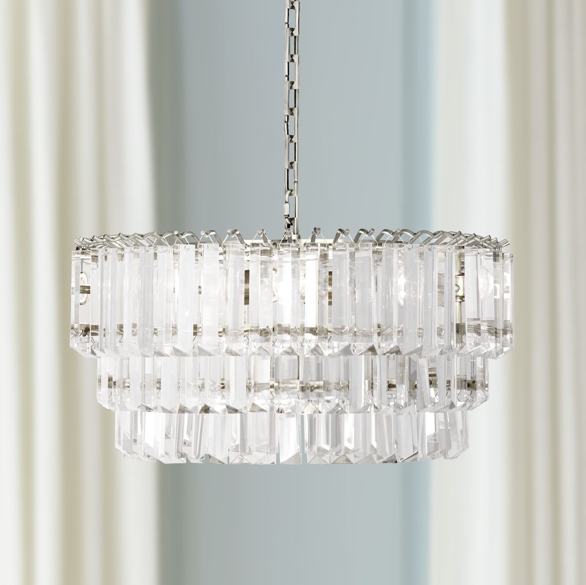 Robert Abbey Spectrum 20"W Polished Nickel Medium Chandelier