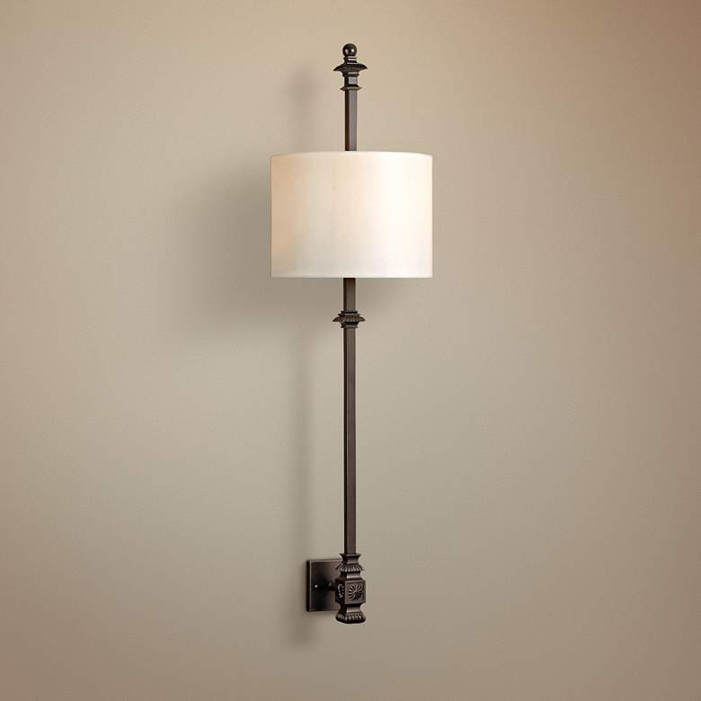 Torch Sconces 45&quot;H Oil Rubbed Bronze 2-Light Wall Sconce