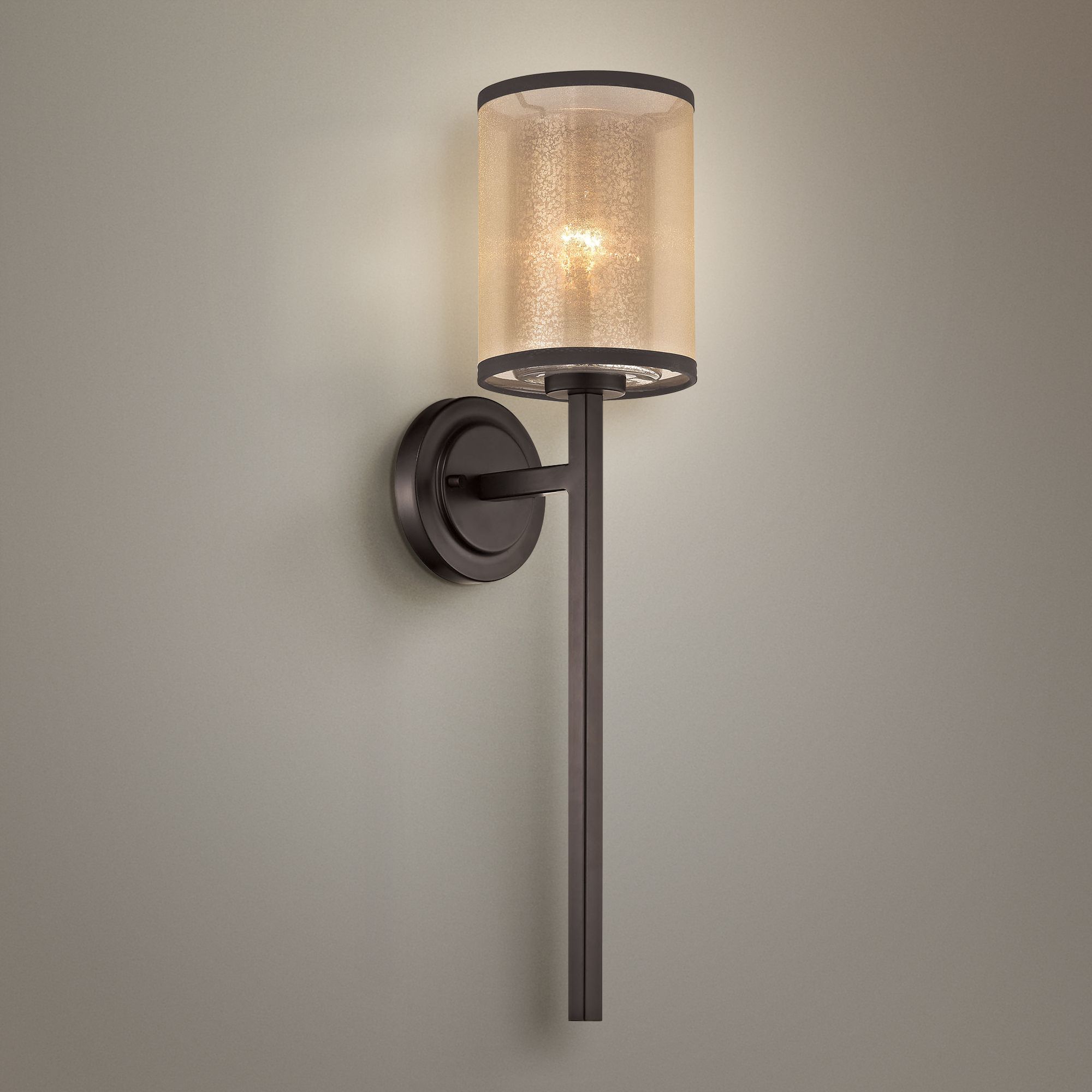 Diffusion 24" High Oil Rubbed Bronze 1-Light Wall Sconce