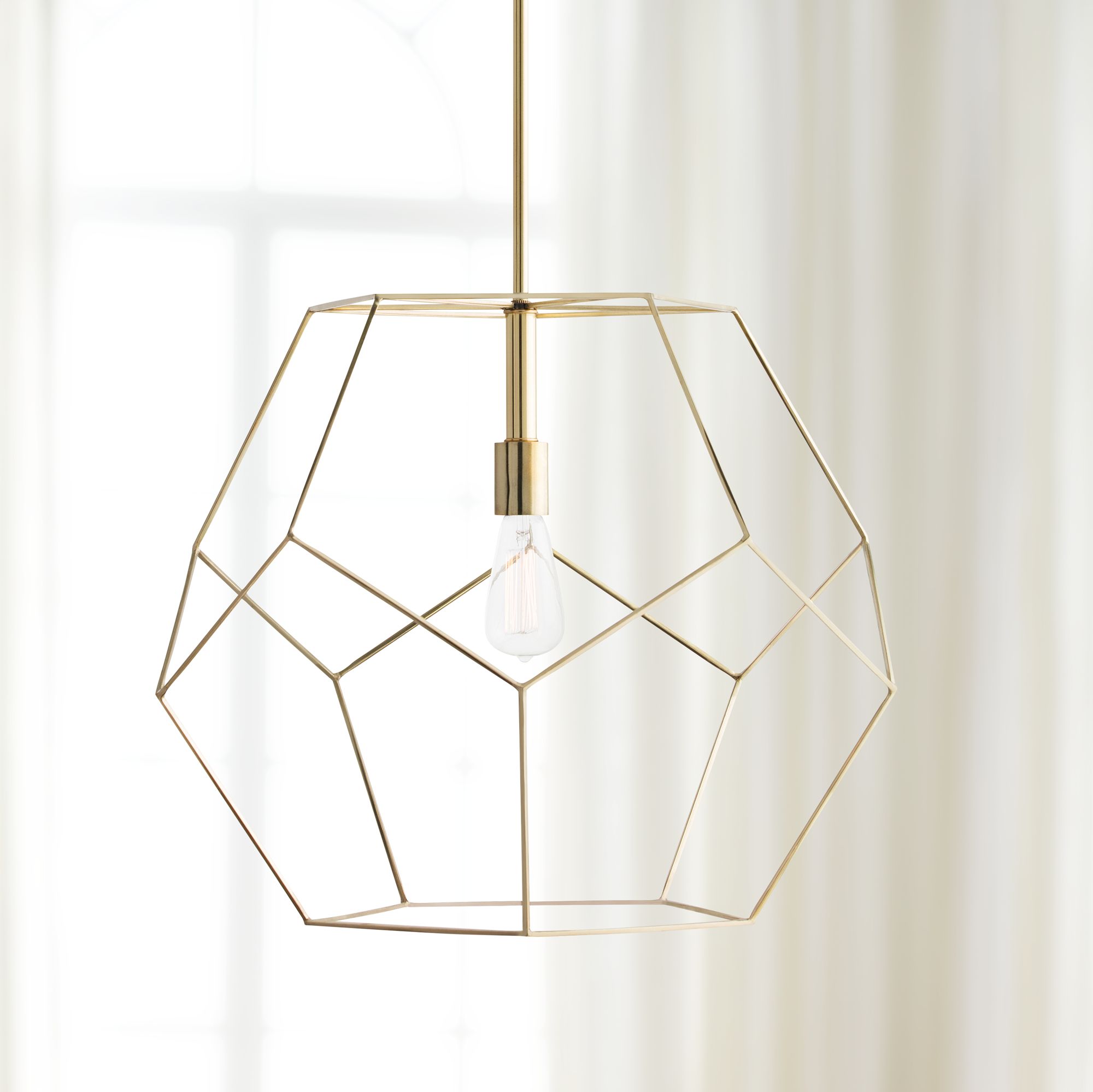 Arteriors Home Mara 23 1/2" Wide Polished Brass Pendant
