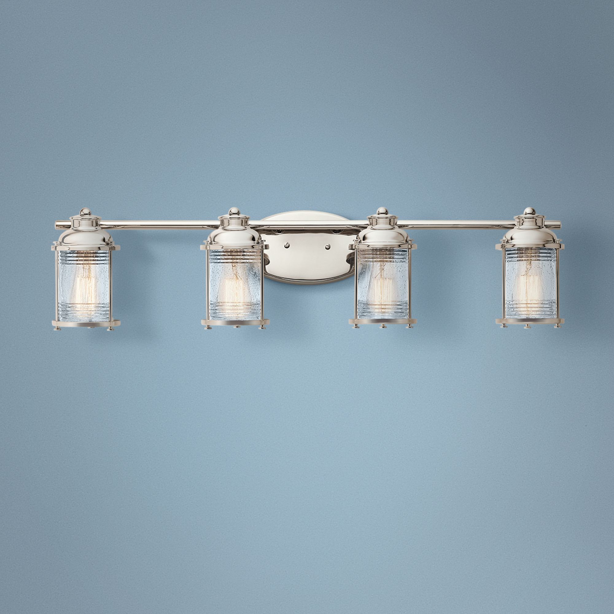 Kichler Ashland Bay 33 3/4"W Polished Nickel Bath Light