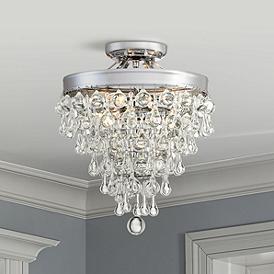 Crystal Semi Flush Mount Close To Ceiling Lights Lamps Plus