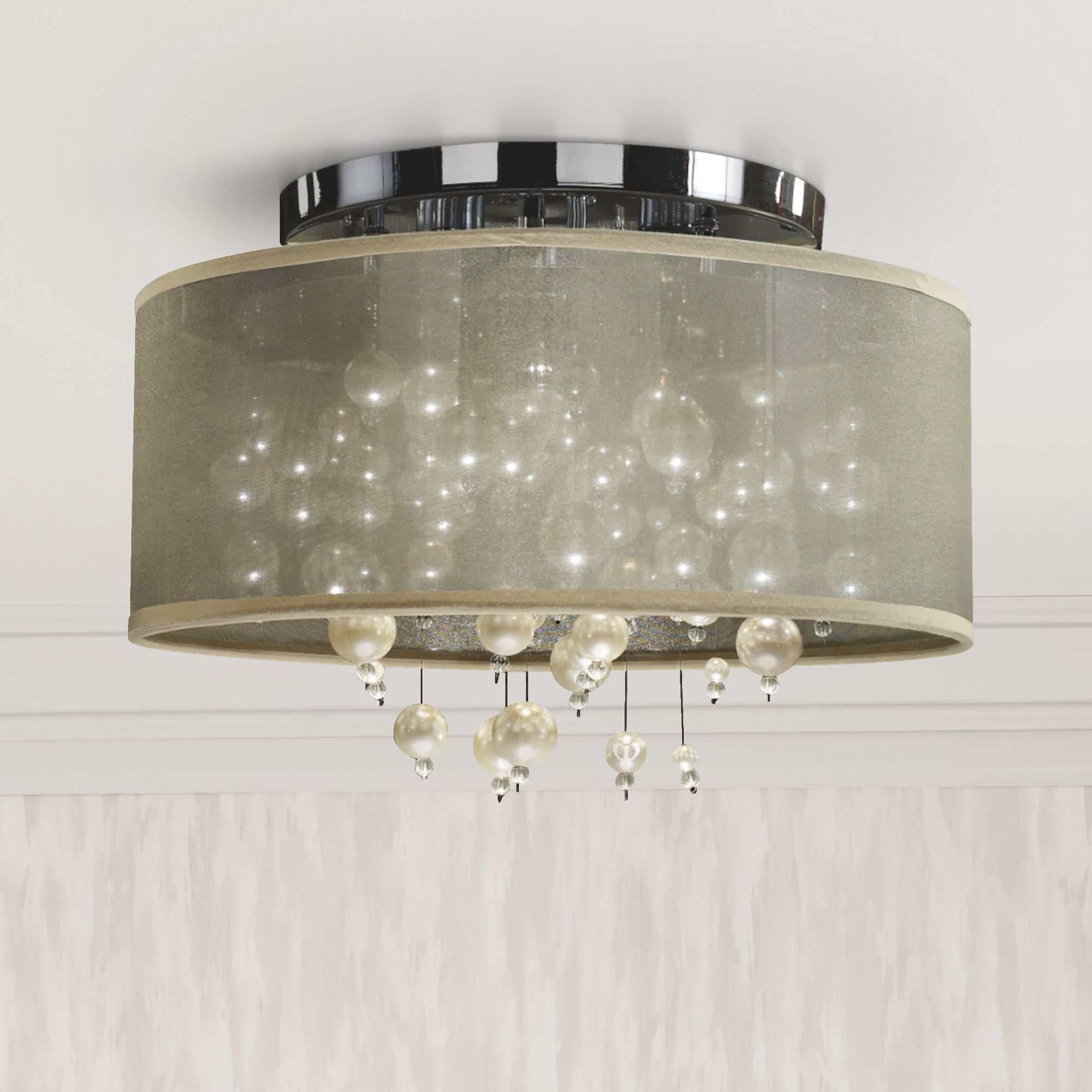 Glow Lighting Transitional Flush Mount Close To Ceiling Lights