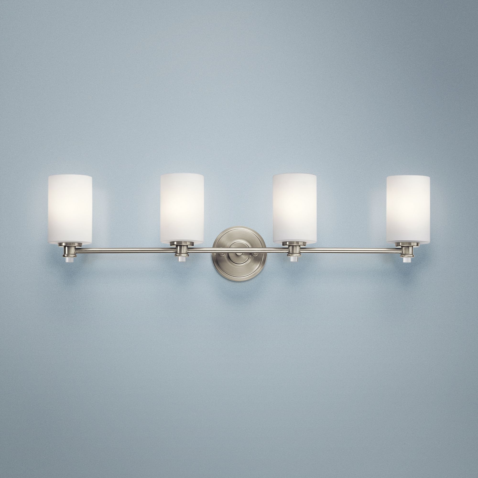 Kichler Joelson 4-Light 34"W Brushed Nickel Bath Light
