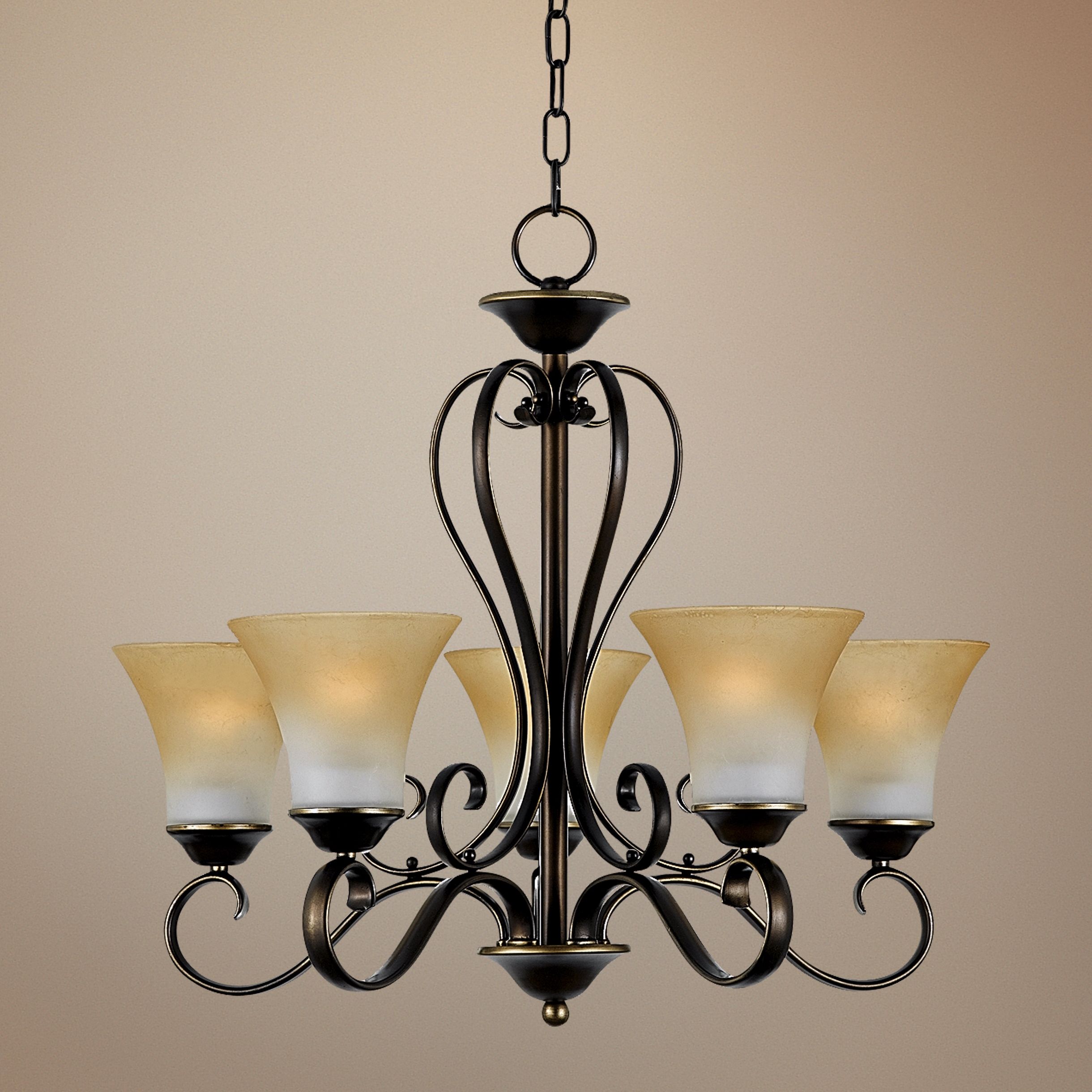 Duchess One Tier Five Uplight Chandelier