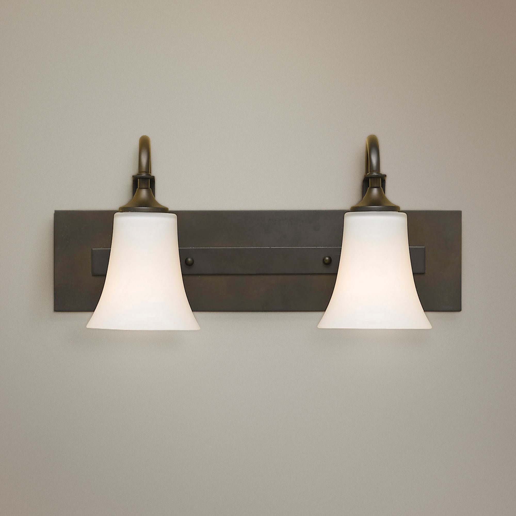 Western 2 Lights Feiss Bathroom Lighting Lamps Plus Open Box