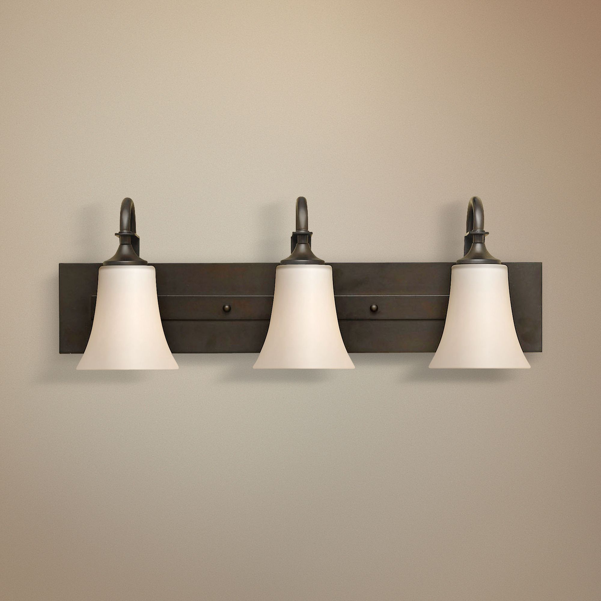 Feiss Barrington 24" Wide Bronze Three Light Bath Bar