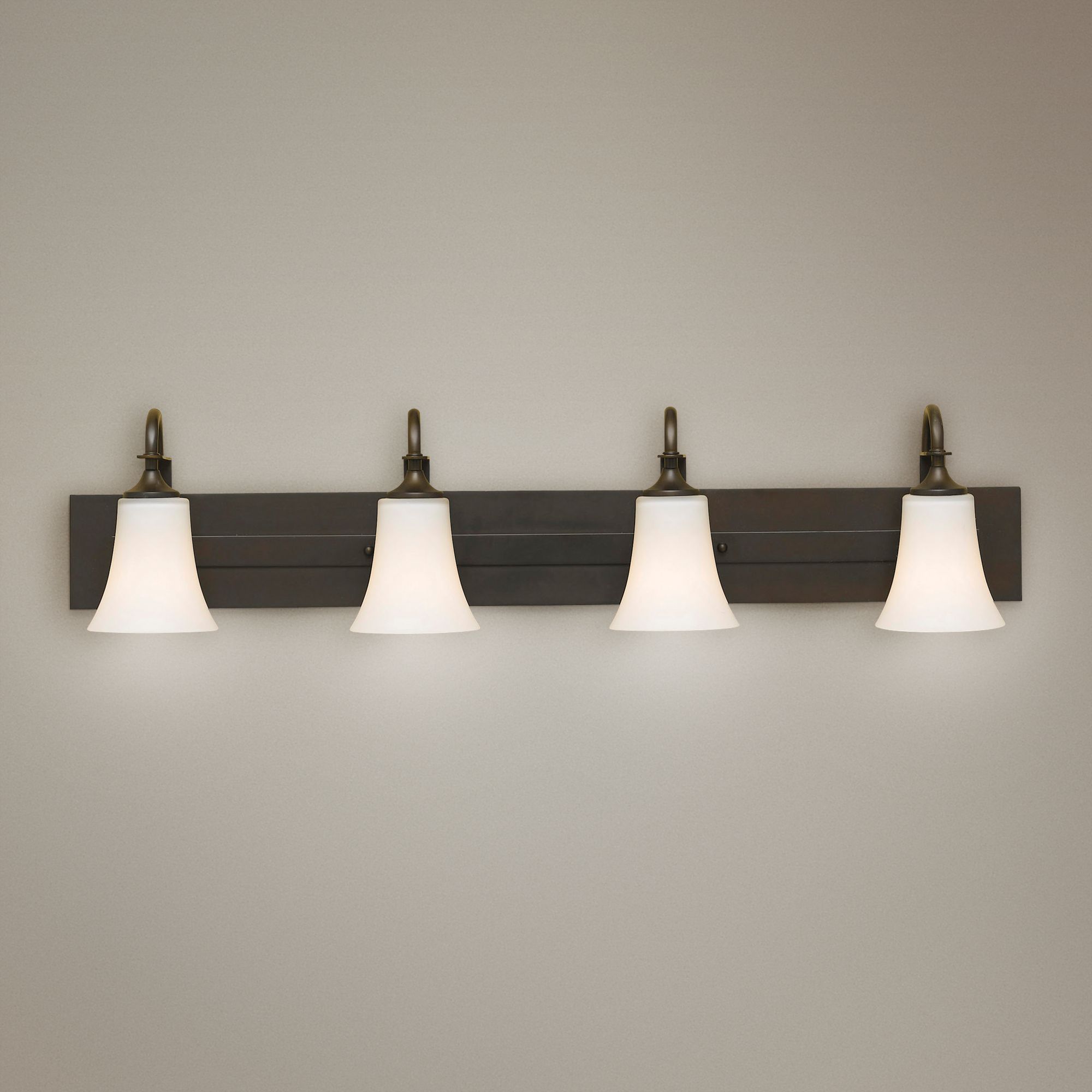 Feiss Barrington 37" Wide Bronze Four Light Bath Bar