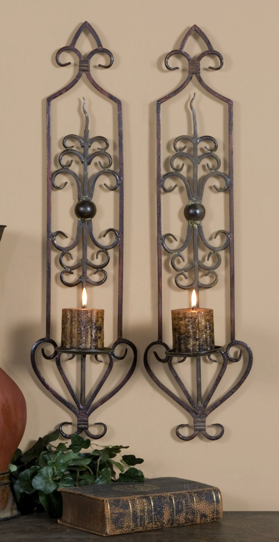 Hand Set of Two Candle Wall Sconces G7396 Lamps Plus