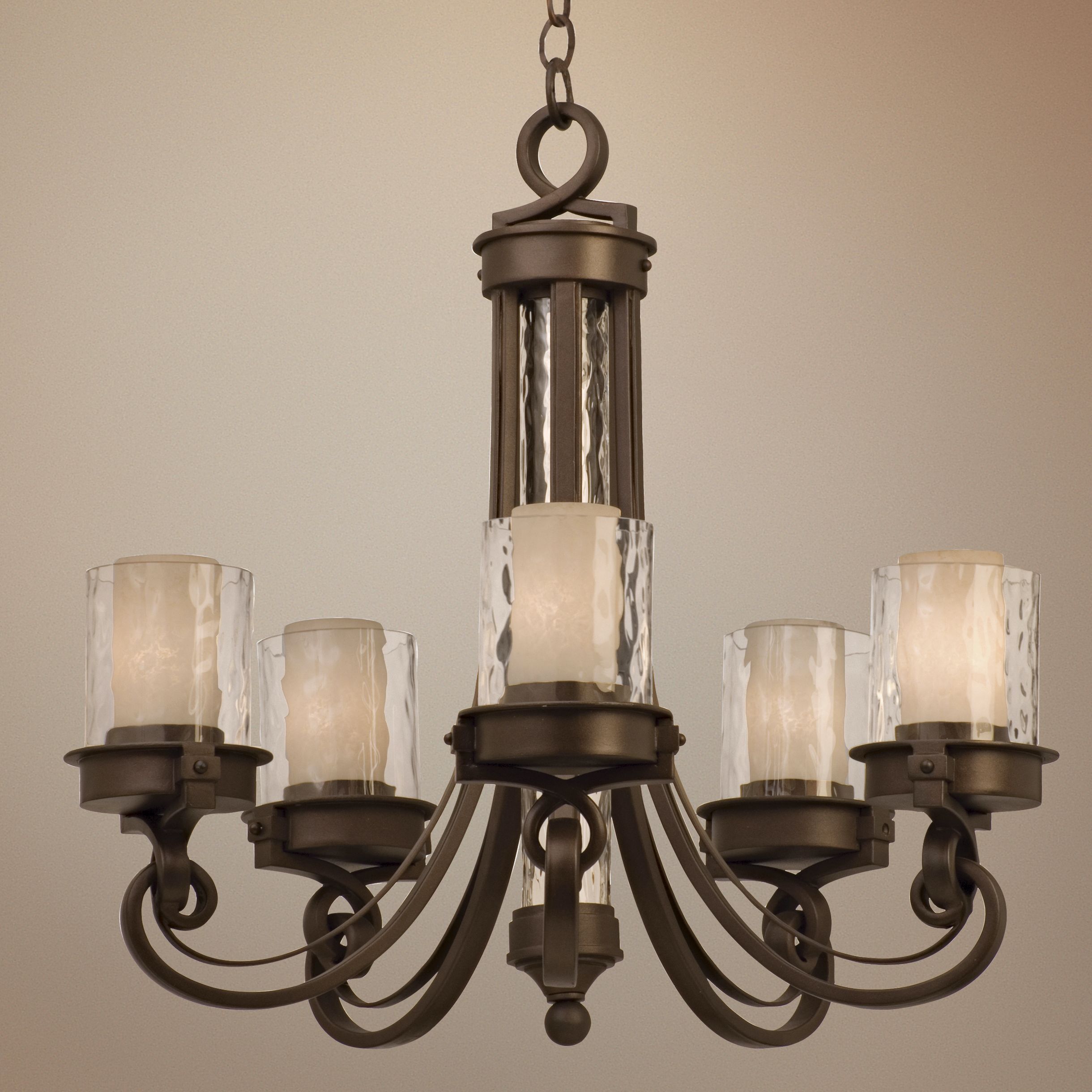 Newport Collection 32 1/2" Wide Satin Bronze Chandelier