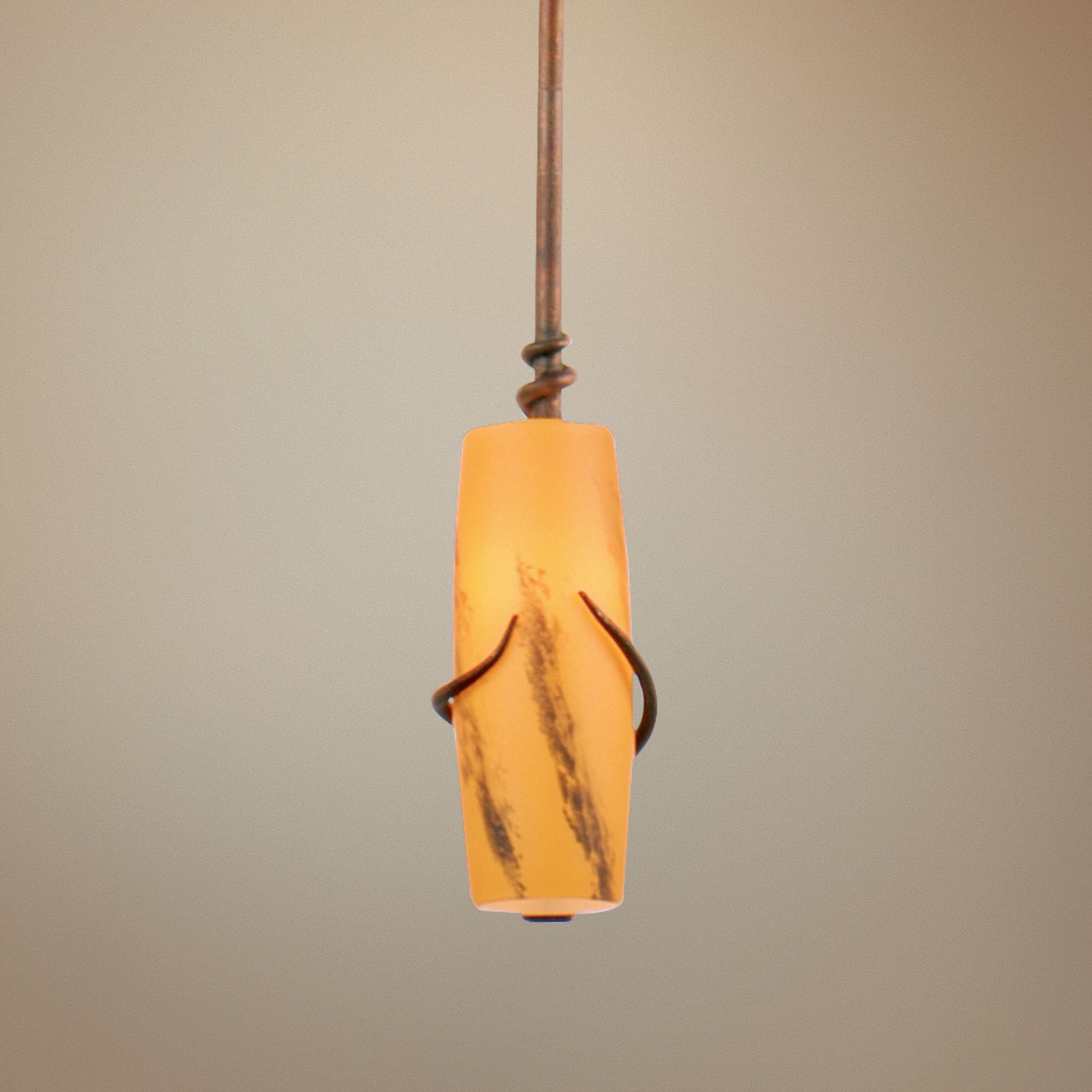 Napa Collection 4" Wide Golden Wheat Mini Pendant