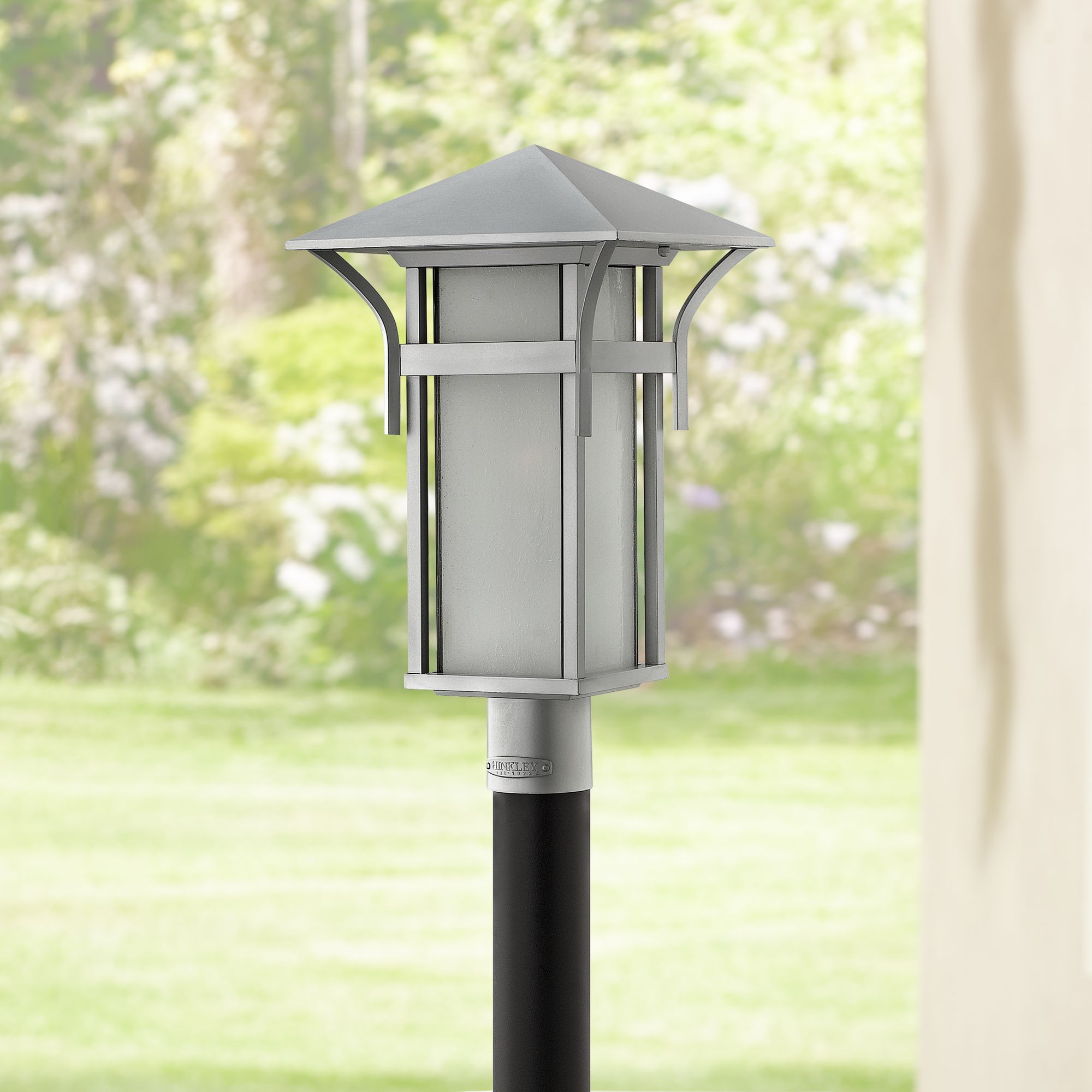Hinkley Harbor Collection Titanium 19 1/2" High Post Light