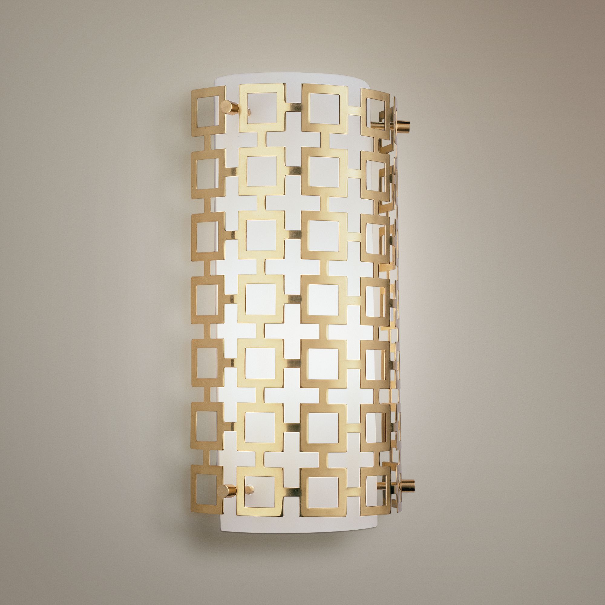 Jonathan Adler Parker Collection 15" High Brass Wall Sconce