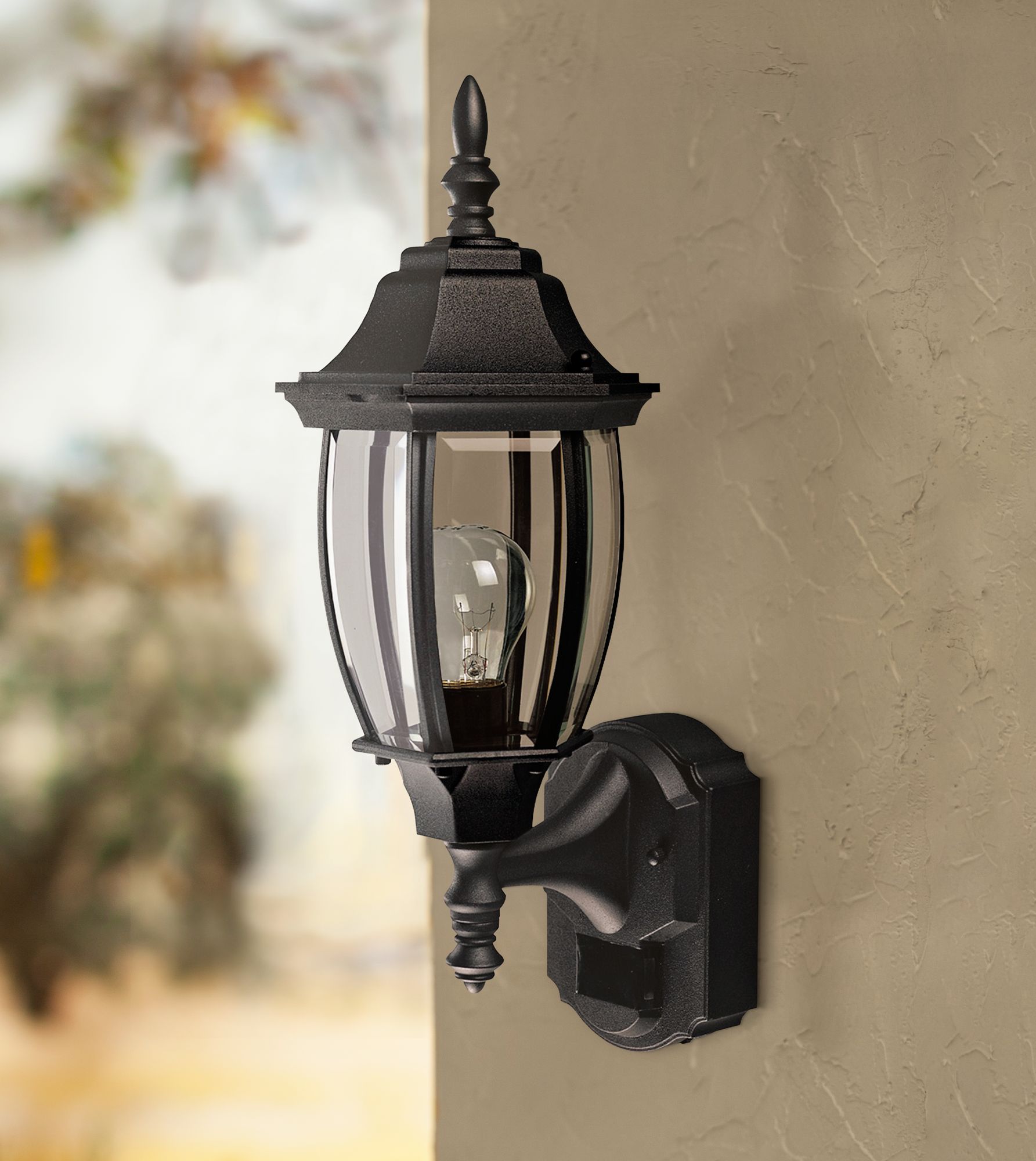 Alexandria 18 1/2" High Motion Sensor Outdoor Light In Black - #H7004 ...