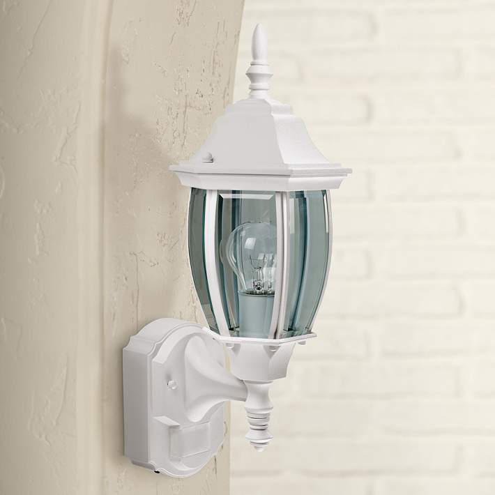High Motion Sensor Outdoor Light, Outdoor Lantern With Sensor White
